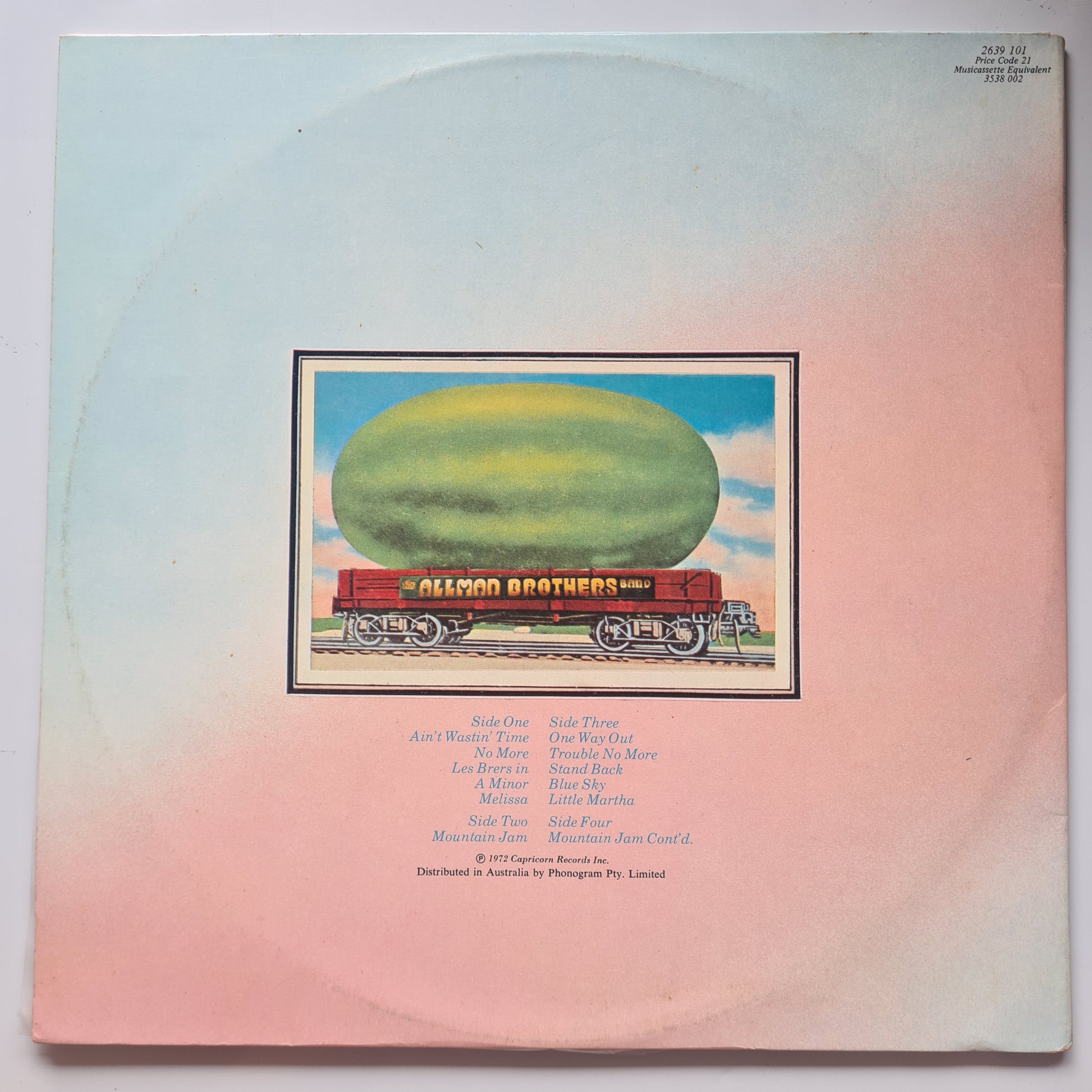 The Allman Brothers Band – Eat A Peach - 1972 (1976 Australian pressing) - Vinyl Record 2LP (near mint) - Sound Hound Records