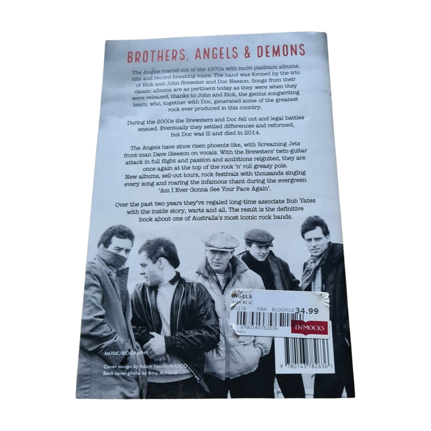 The Angels - The Angels: By Bob Yates with Rick & John Brewster- Paperback Book - Sound Hound Records