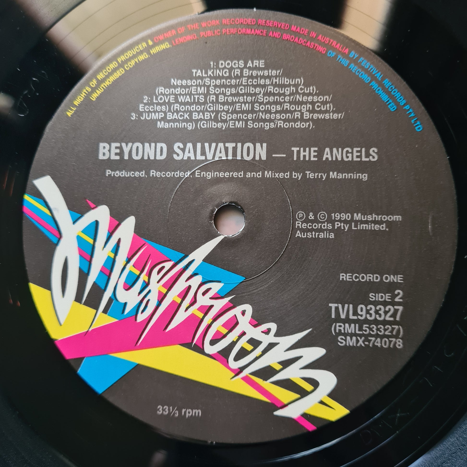 The Angels – Beyond Salvation - 1990 - Vinyl Record 2LP *RARE* - Sound Hound Records