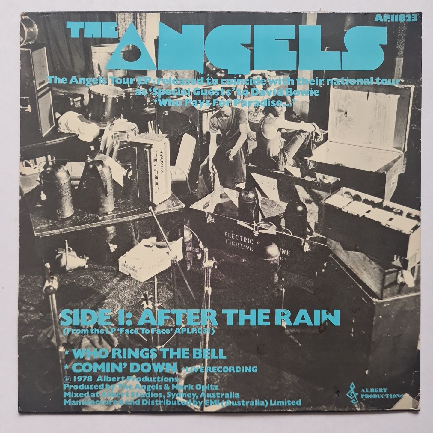 The Angels – The Tour EP (After The Rain) - 1978 - 7 inch Vinyl Record 45 Single - Sound Hound Records