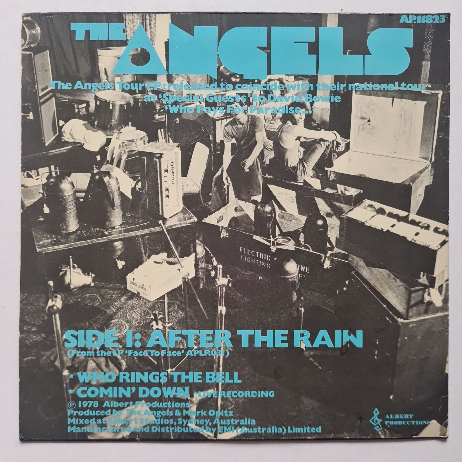 The Angels – The Tour EP (After The Rain) - 1978 - 7 inch Vinyl Record 45 Single - Sound Hound Records