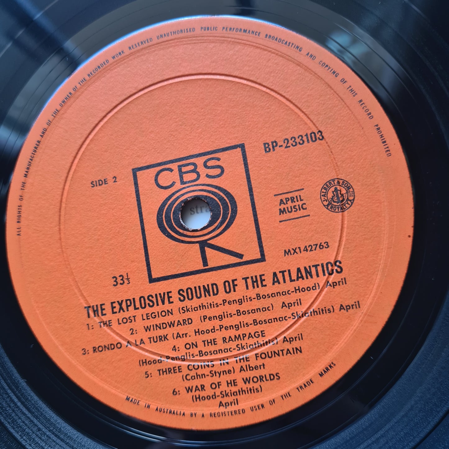 The Atlantics – The Explosive Sound Of The Atlantics - 1964 (1st MONO Pressing) - Vinyl Record LP - Sound Hound Records