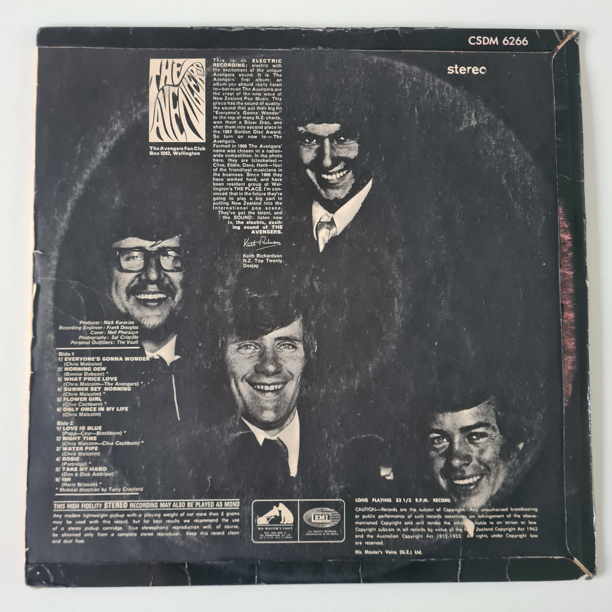 The Avengers - The Avengers – 1968 (RARE) - Vinyl Record LP - Sound Hound Records