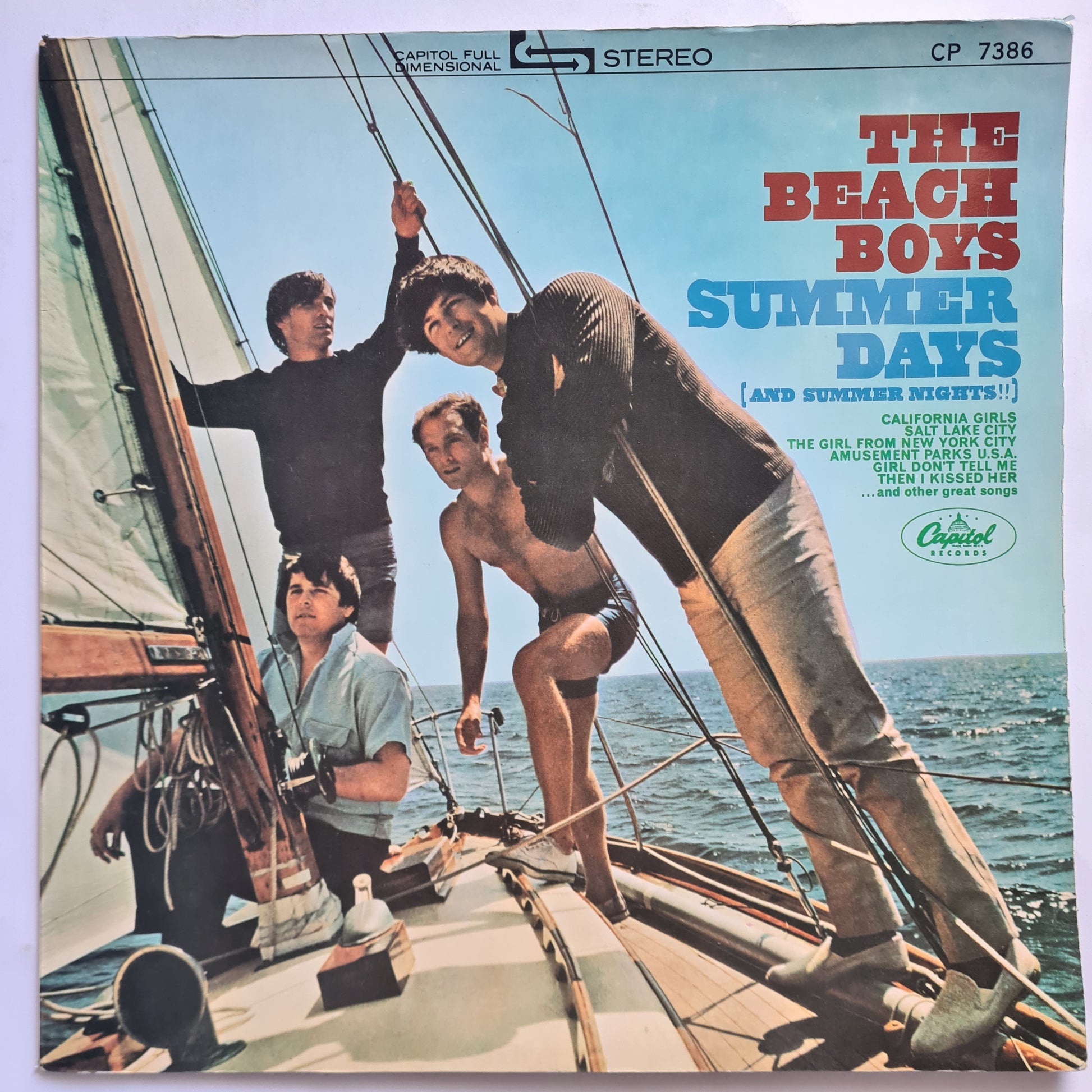 The Beach Boys - Summer Days (And Summer Nights!!) - 1965 (Japanese Pressing Red Vinyl) - Vinyl Record LP - Sound Hound Records