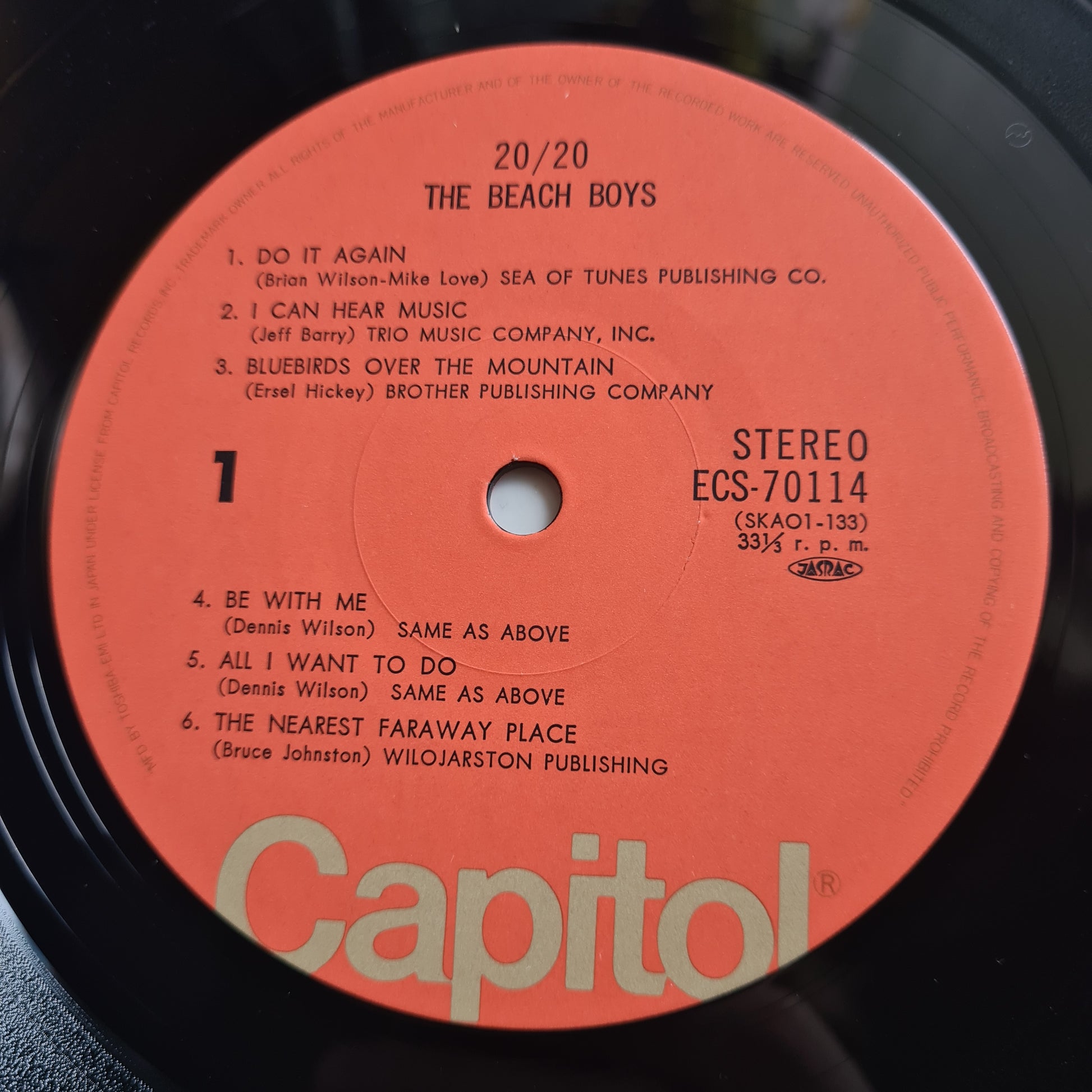 The Beach Boys – 20/20 - 1969 (1977 Japanese Pressing) - Vinyl Record LP (near mint) - Sound Hound Records
