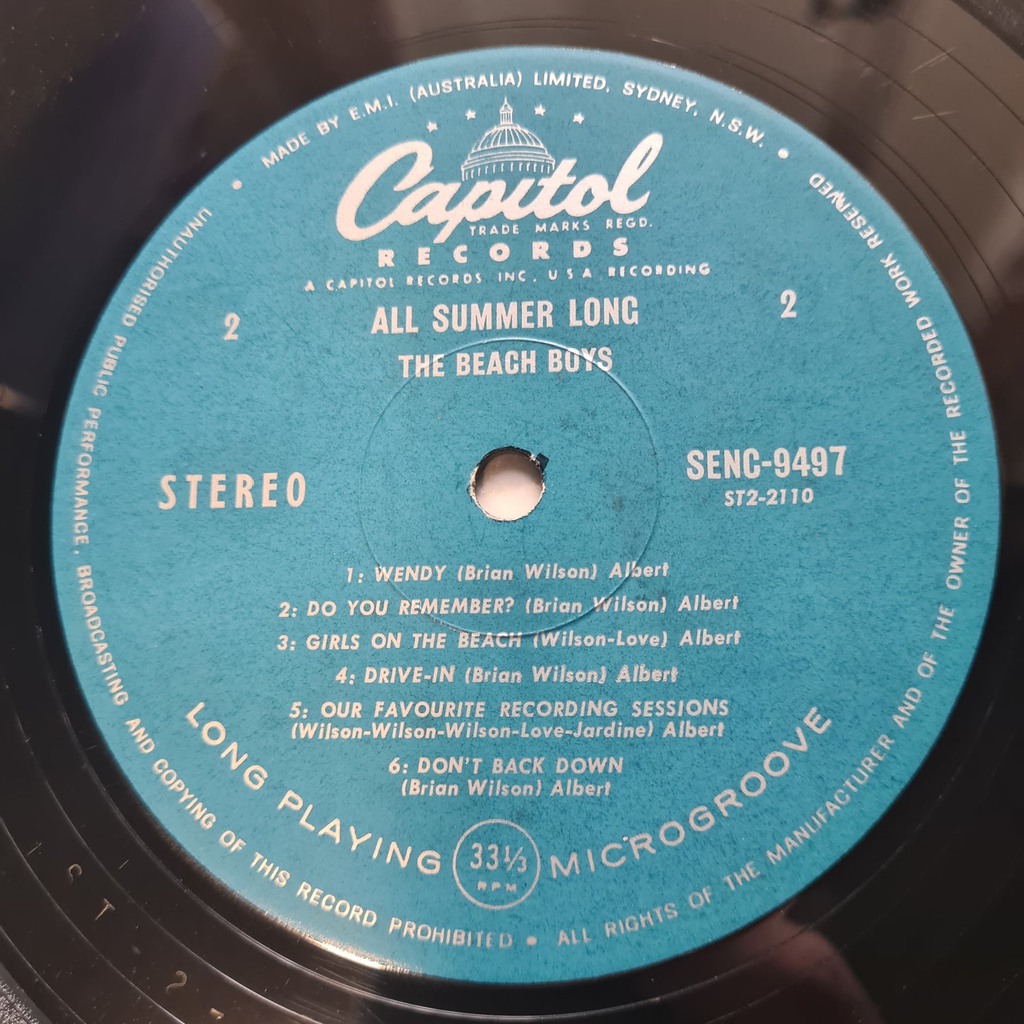 The Beach Boys – All Summer Long - 1964 (1969 Australian Pressing) - Vinyl Record LP - Sound Hound Records
