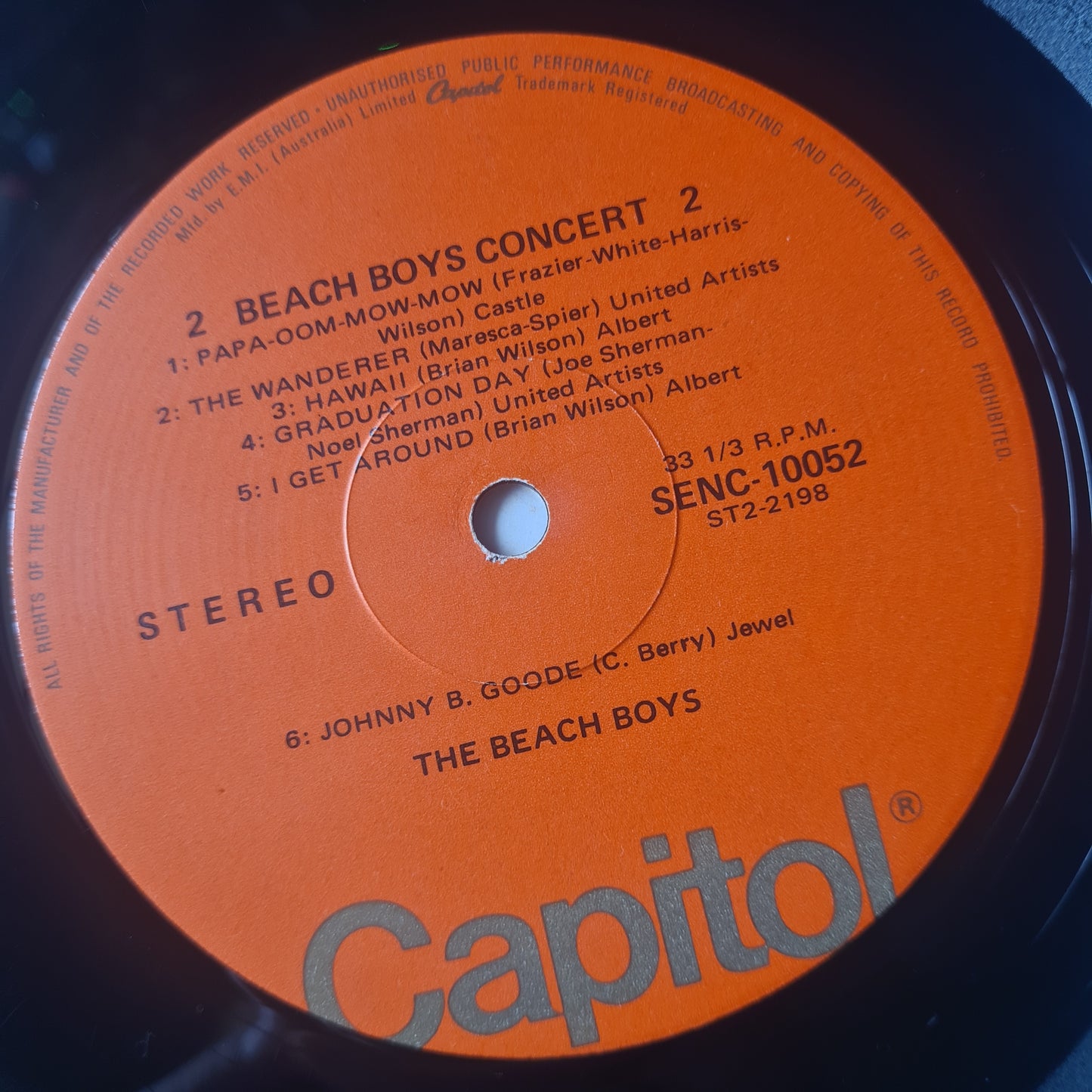 The Beach Boys – Concert - 1964 (1973 Australian Pressing) - Vinyl Record LP - Sound Hound Records