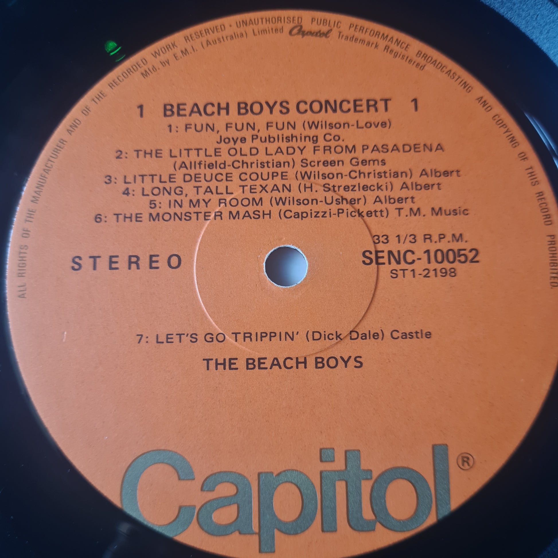 The Beach Boys – Concert - 1964 (1973 Australian Pressing) - Vinyl Record LP - Sound Hound Records