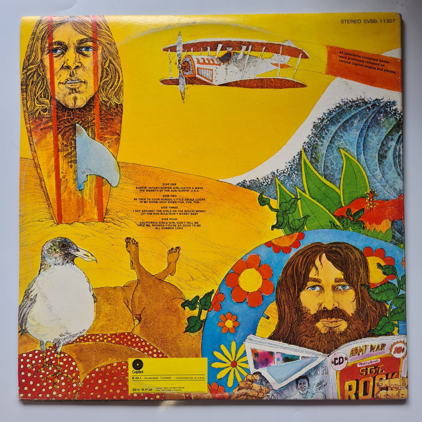 The Beach Boys – Endless Summer (Greatest Hits) 1974 (Australian Pressing) - Vinyl Record 2LP (Excellent) - Sound Hound Records