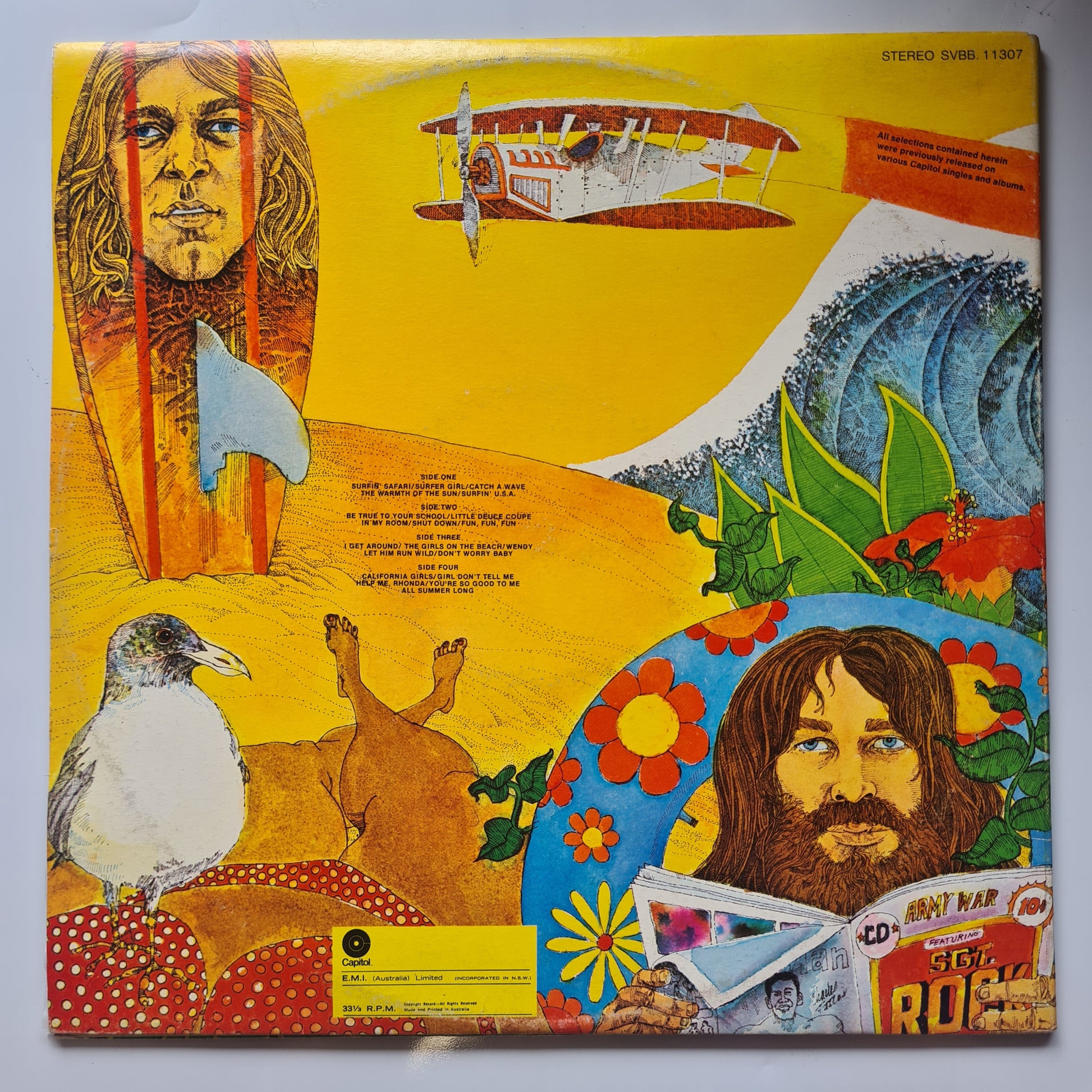 The Beach Boys – Endless Summer (Greatest Hits) 1974 (Australian Pressing) - Vinyl Record 2LP (Excellent) - Sound Hound Records