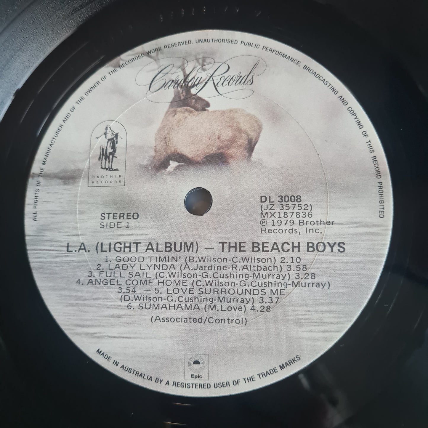 The Beach Boys – L.A. (Light Album) - 1979 (Australian Pressing) - Vinyl Record LP (near mint) - Sound Hound Records
