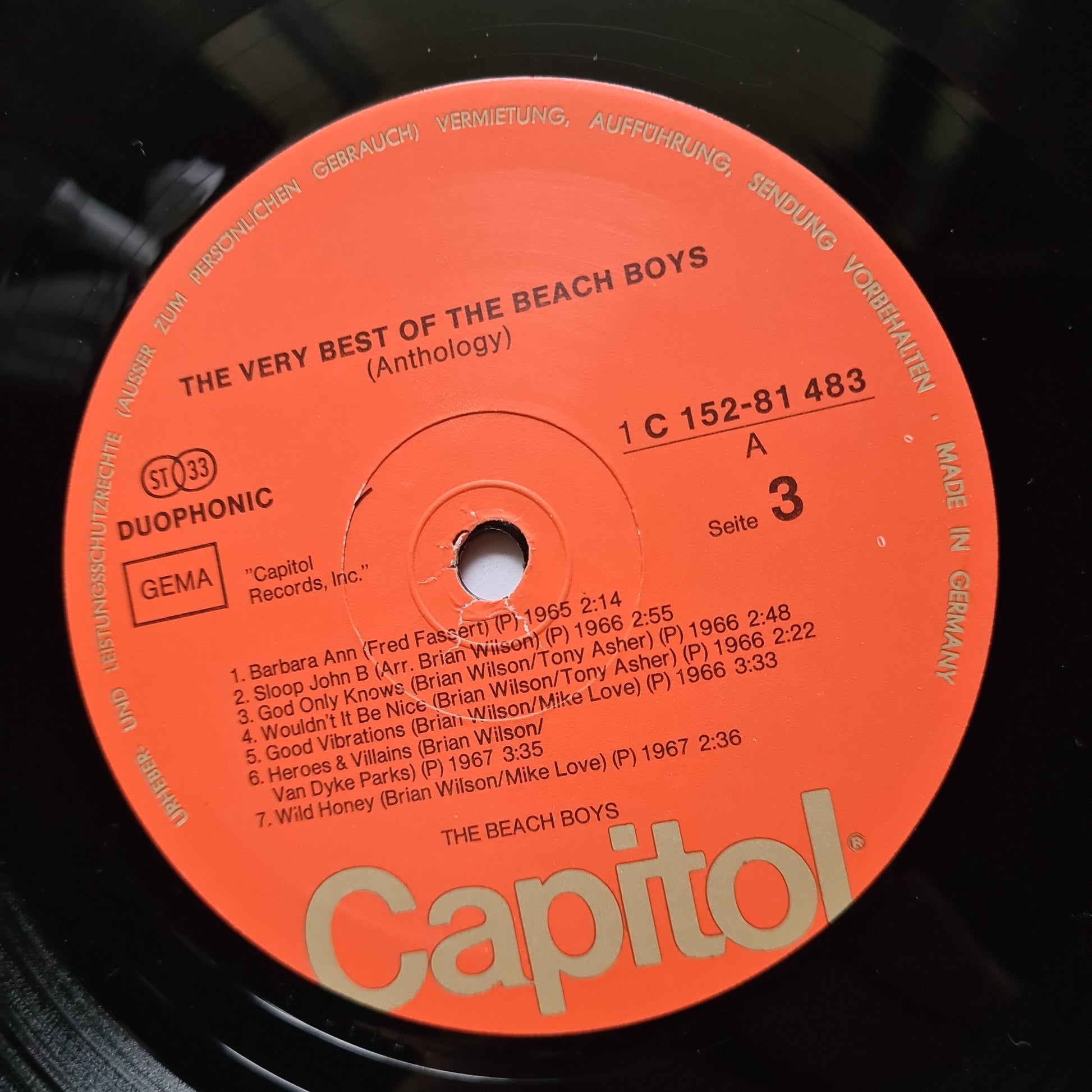 The Beach Boys – The Very Best Of The Beach Boys (Anthology 1963-69) -  (Gatefold) 1974 - Vinyl Record 2LP - Sound Hound Records