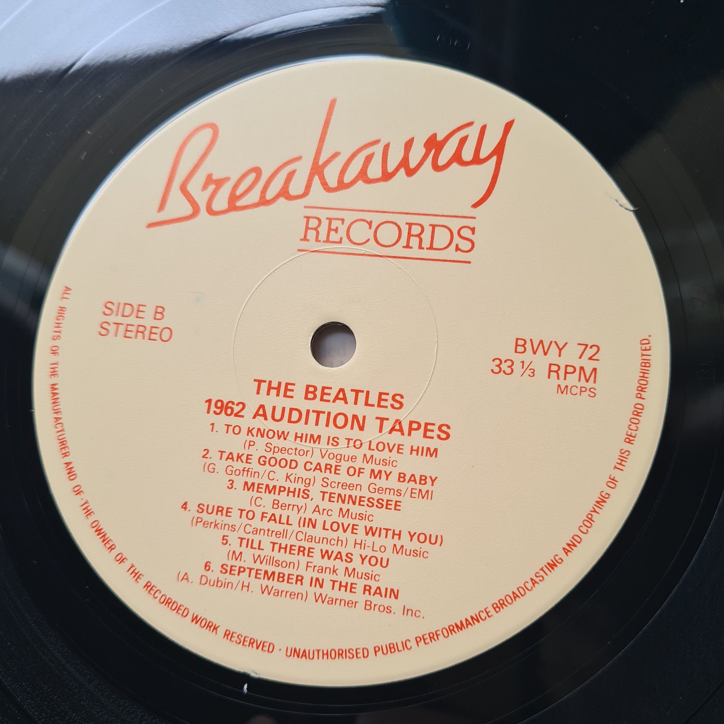 The Beatles –  1962 The Audition Tapes - 1983 (UK Pressing) - Vinyl Record LP (near mint) - Sound Hound Records