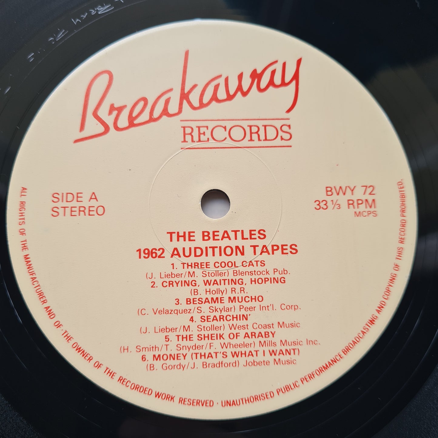 The Beatles –  1962 The Audition Tapes - 1983 (UK Pressing) - Vinyl Record LP (near mint) - Sound Hound Records