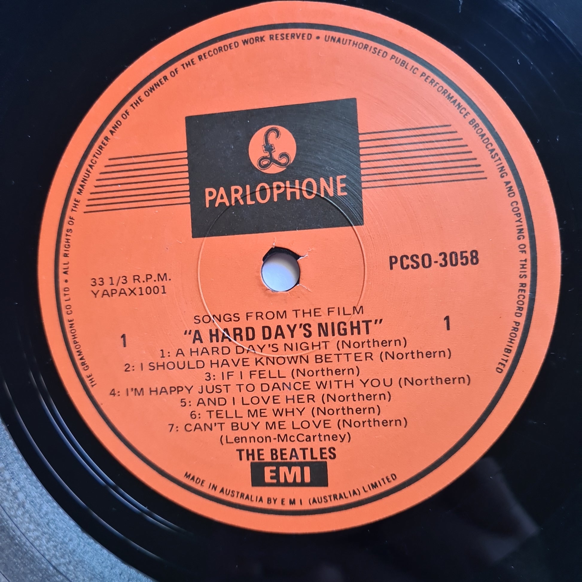 The Beatles – A Hard Days Night - 1964 (1980 Australian Pressing) - Vinyl Record LP - Sound Hound Records