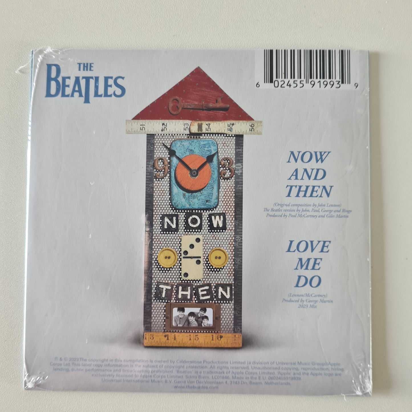The Beatles – Now And Then / Love Me Do - 2023 (Blue Vinyl) - Vinyl Record 7" Single (Mint Sealed) - with bonus CD Single - Sound Hound Records