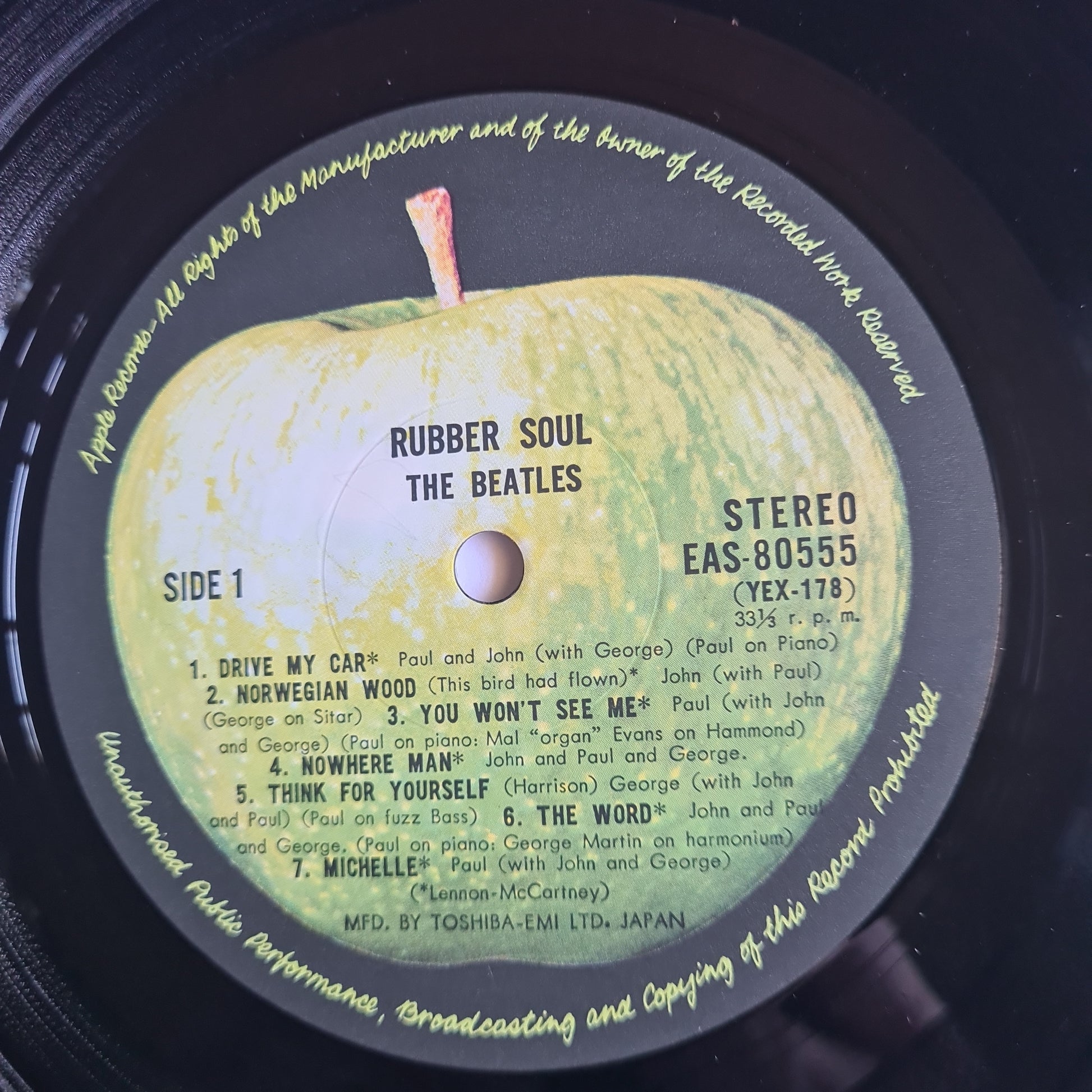 The Beatles – Rubber Soul-  1966 (1976 Japanese Pressing) - Vinyl Record LP - Sound Hound Records