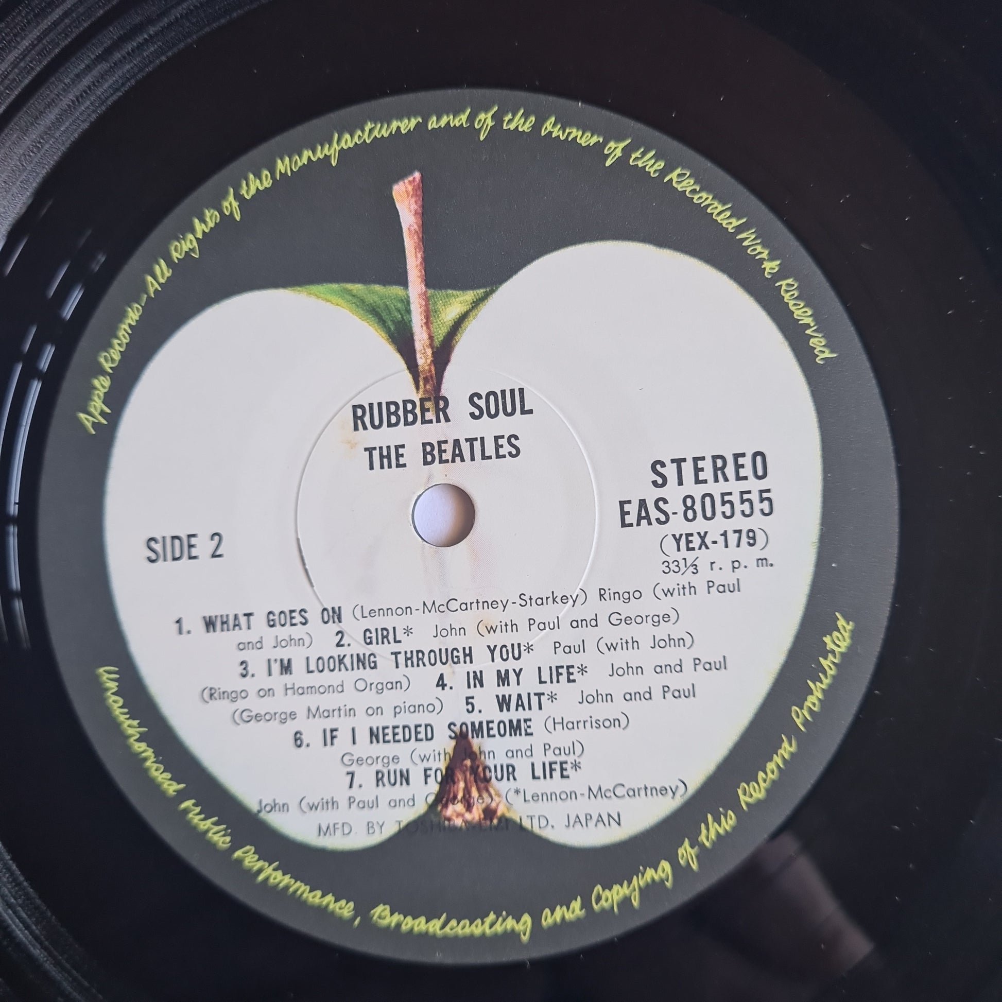 The Beatles – Rubber Soul-  1966 (1976 Japanese Pressing) - Vinyl Record LP - Sound Hound Records