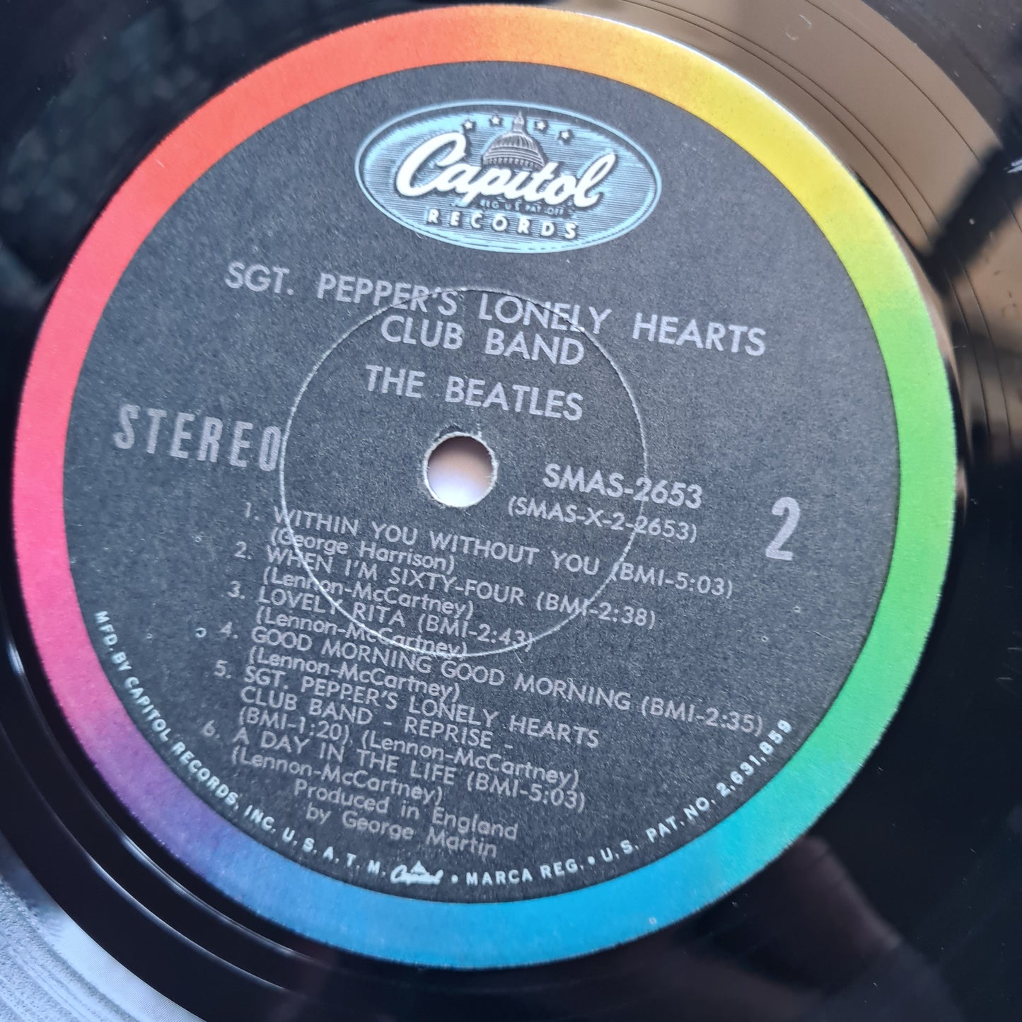 The Beatles – Sgt Peppers Lonely Hearts Club Band - 1967 (1968 USA Pressing) - Vinyl Record LP with insert - Sound Hound Records