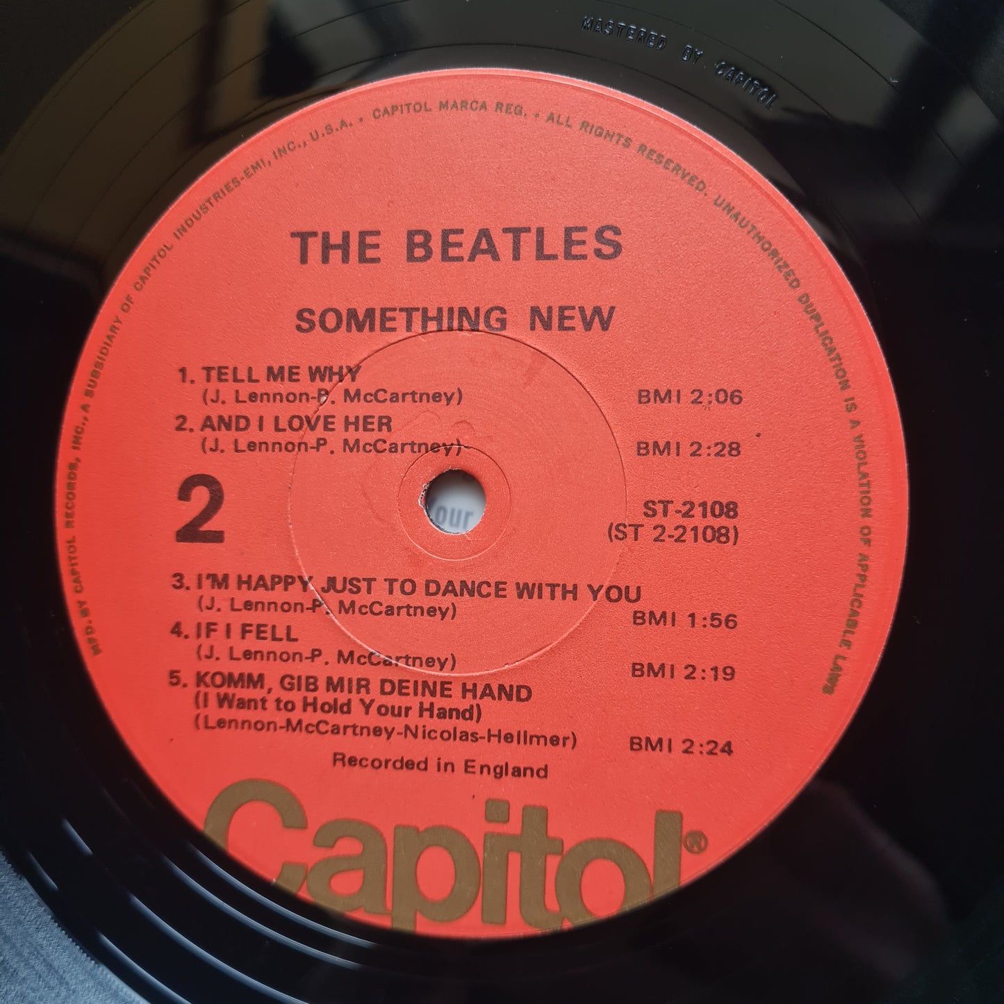 The Beatles – Something New - 1964 (1976 USA Pressing) - Vinyl Record LP - Sound Hound Records