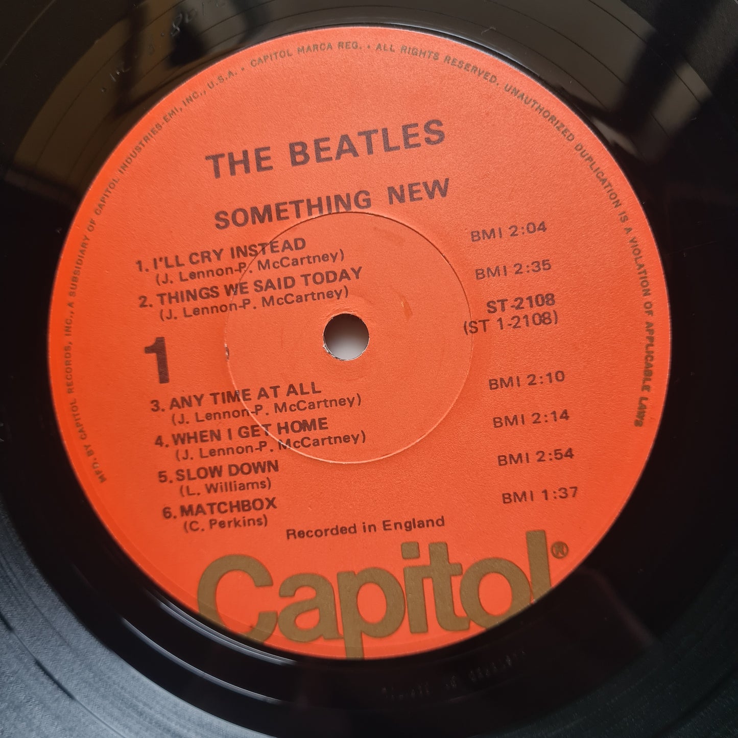 The Beatles – Something New - 1964 (1976 USA Pressing) - Vinyl Record LP - Sound Hound Records