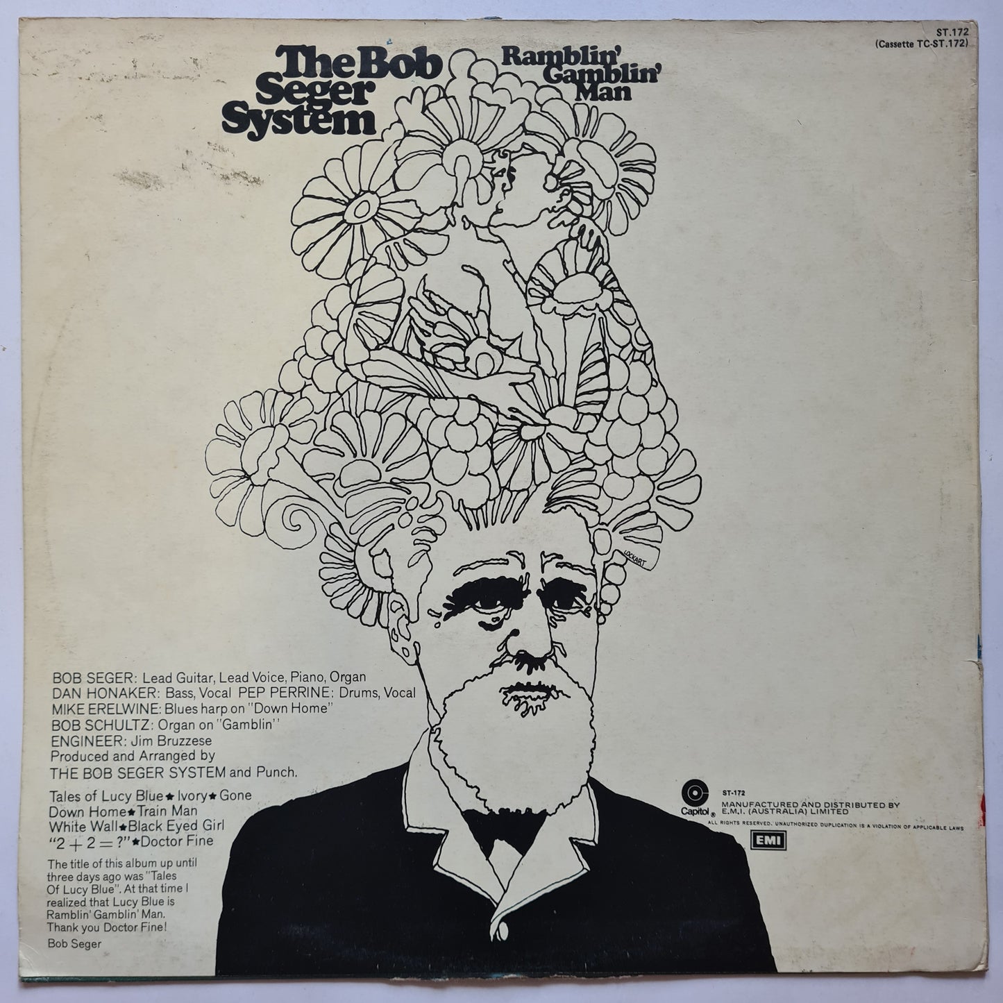 The Bob Seger System – Ramblin' Gamblin' Man - 1968 - Vinyl Record LP (near mint) - Sound Hound Records