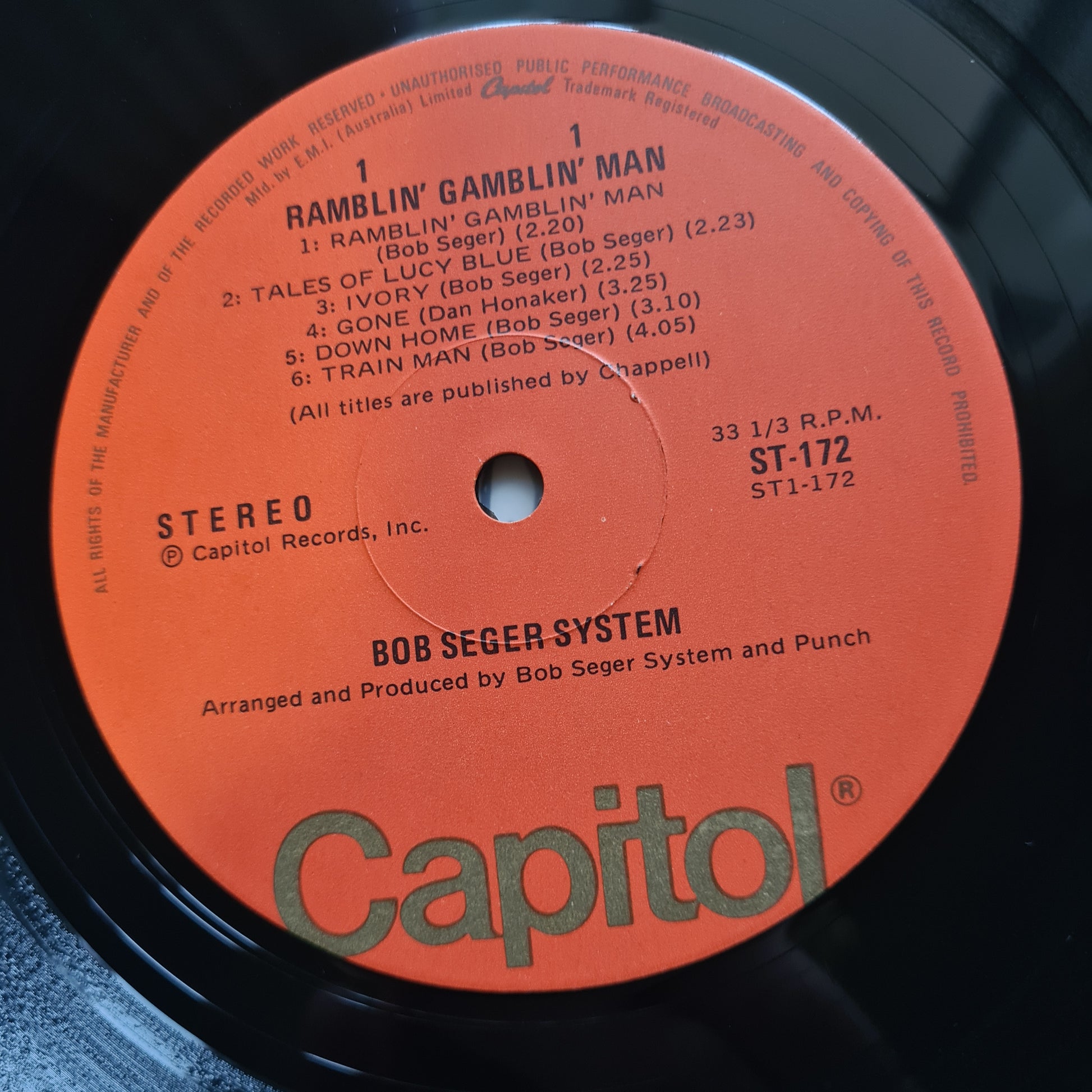 The Bob Seger System – Ramblin' Gamblin' Man - 1968 - Vinyl Record LP (near mint) - Sound Hound Records