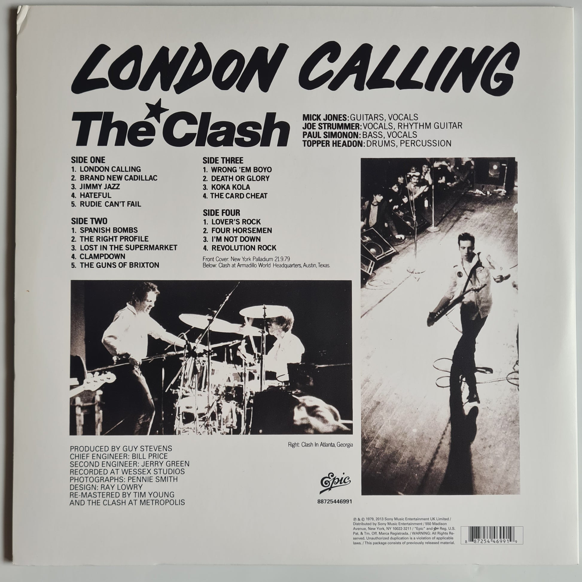 The Clash – London Calling - 1979 (2013 USA 2LP Pressing) - Vinyl Record - Sound Hound Records