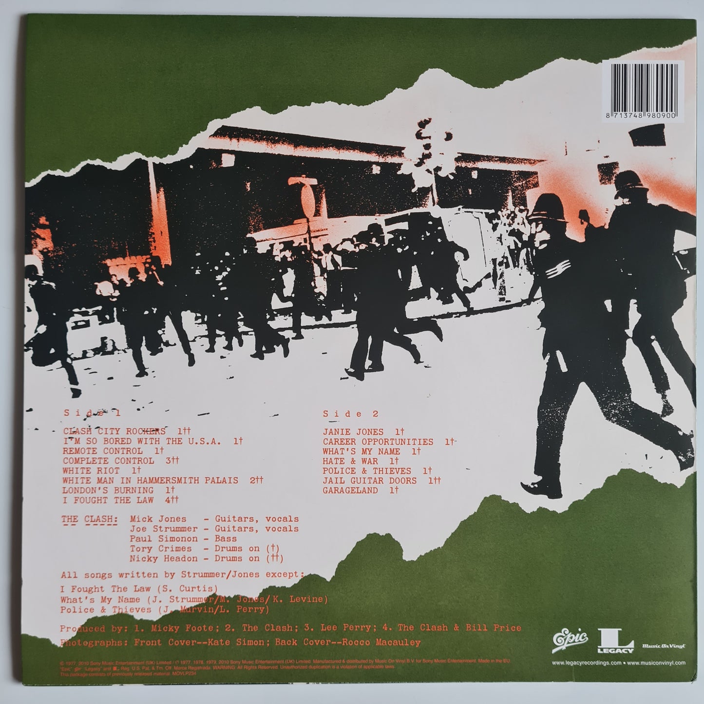 The Clash – The Clash - 1977 (2010 European Pressing) - Vinyl Record LP - Sound Hound Records