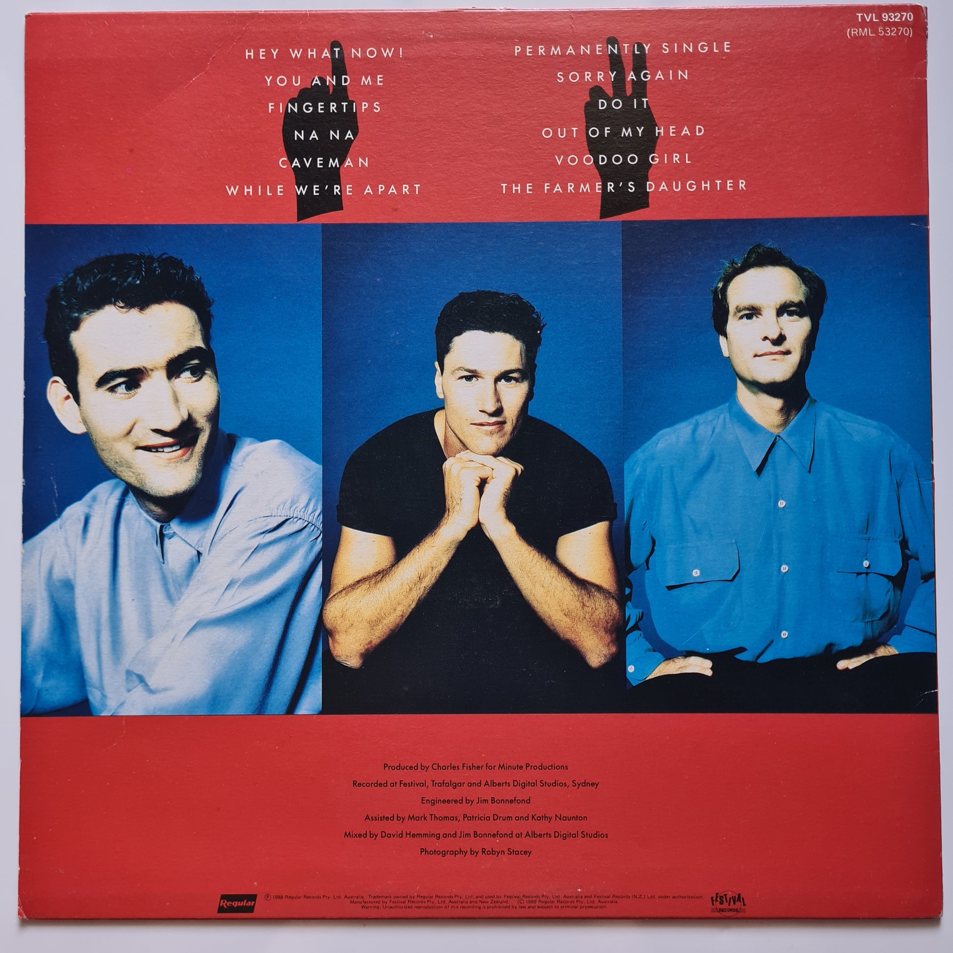 The Cockroaches – Fingertips - 1988 - Vinyl Record LP - Sound Hound Records
