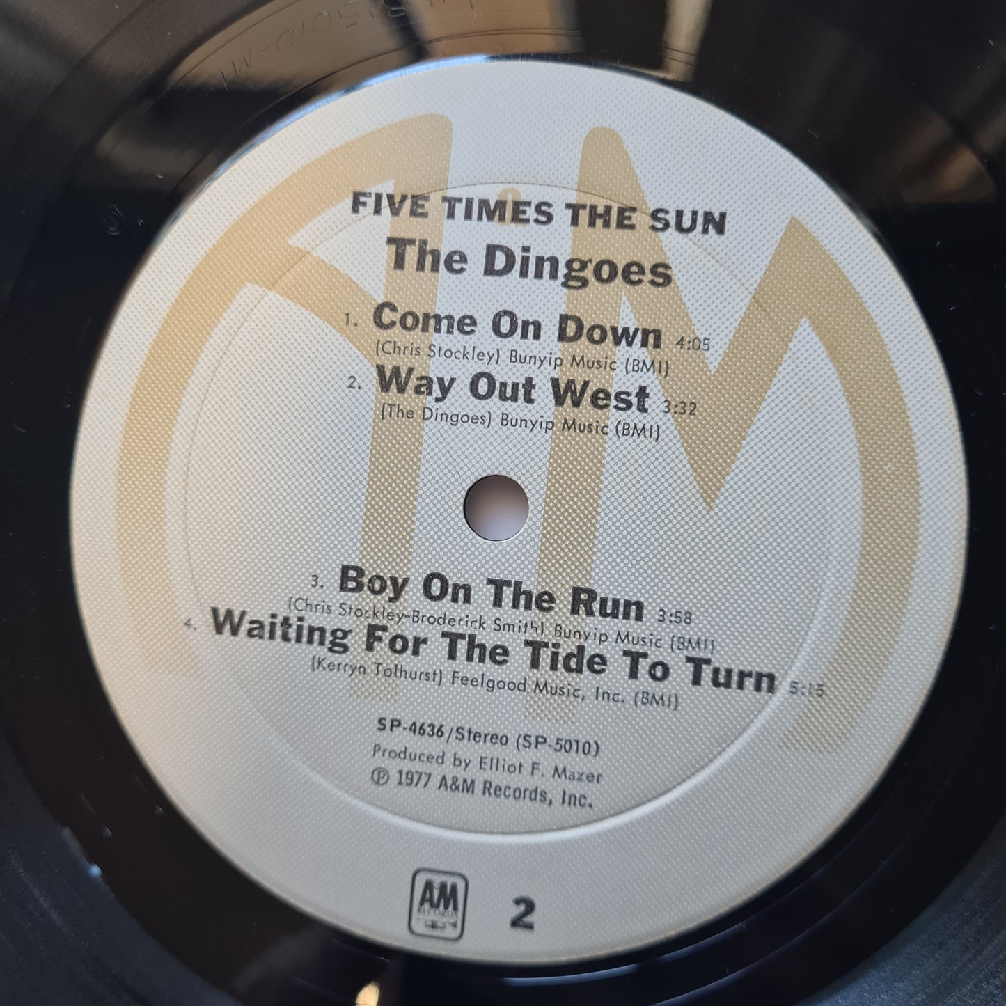 The Dingoes – Five Times The Sun - 1977 - Vinyl Record LP - Sound Hound Records