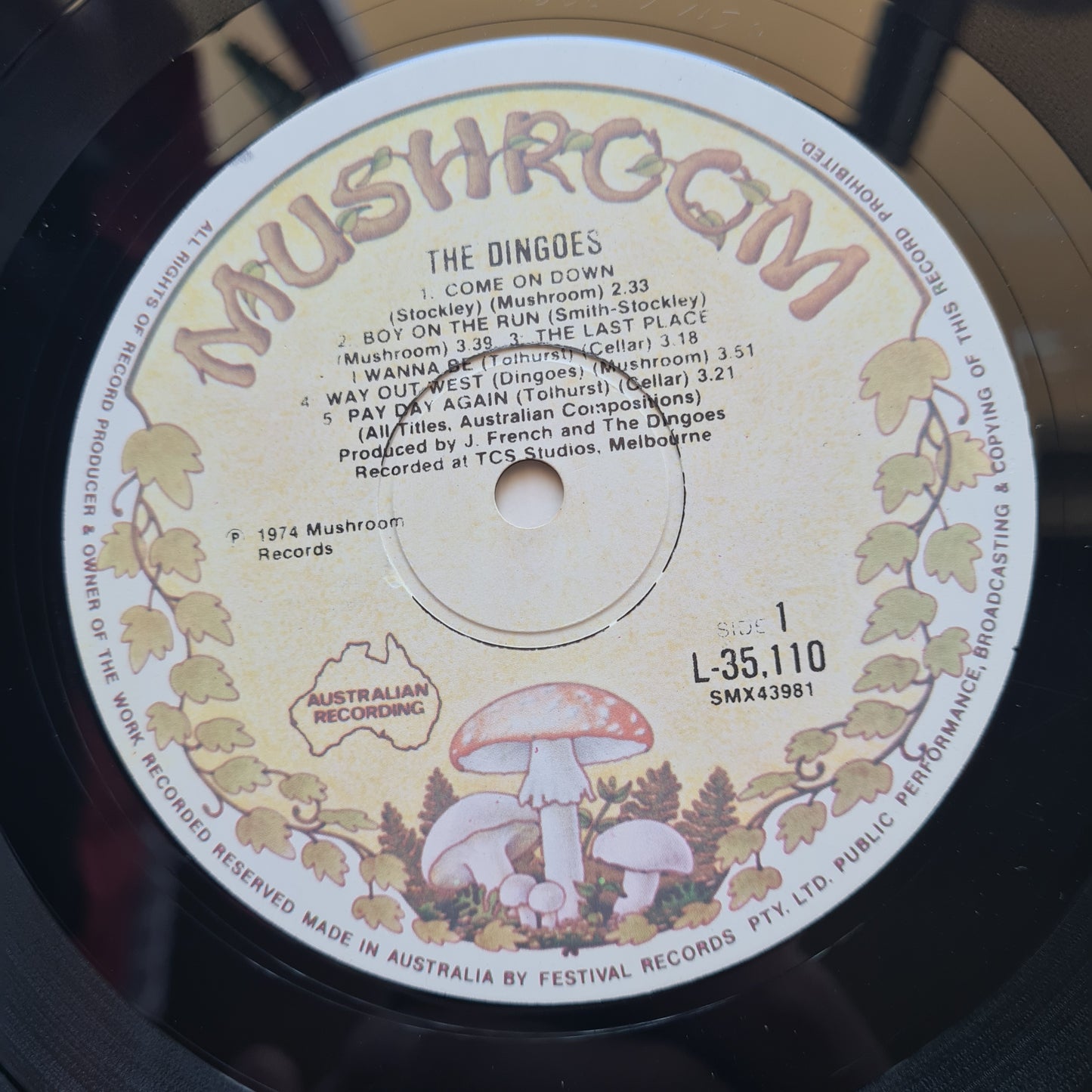 The Dingoes – The Dingoes - 1974 (2nd Pressing) - Vinyl Record LP - Sound Hound Records