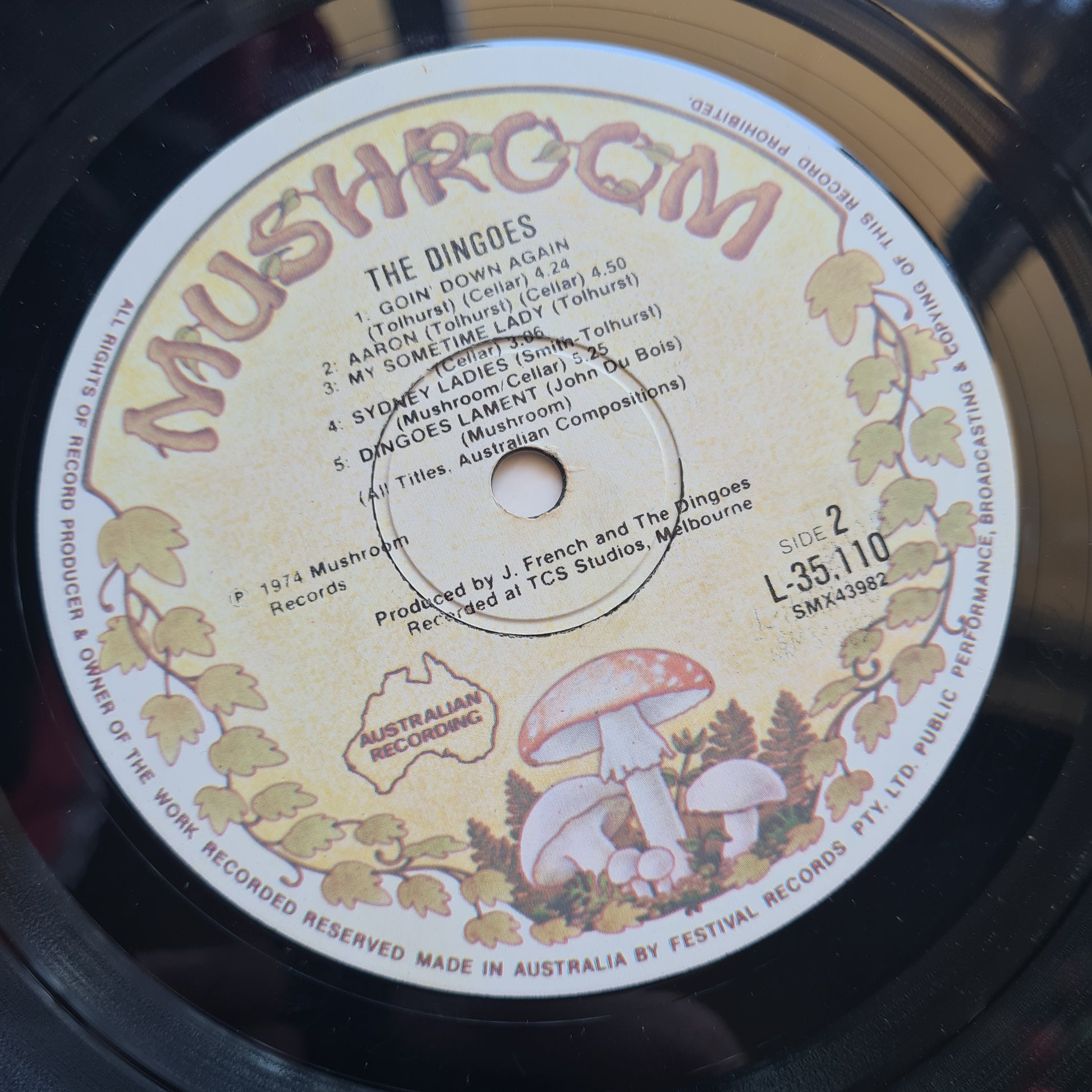 The Dingoes – The Dingoes - 1974 (2nd Pressing) - Vinyl Record LP - Sound Hound Records