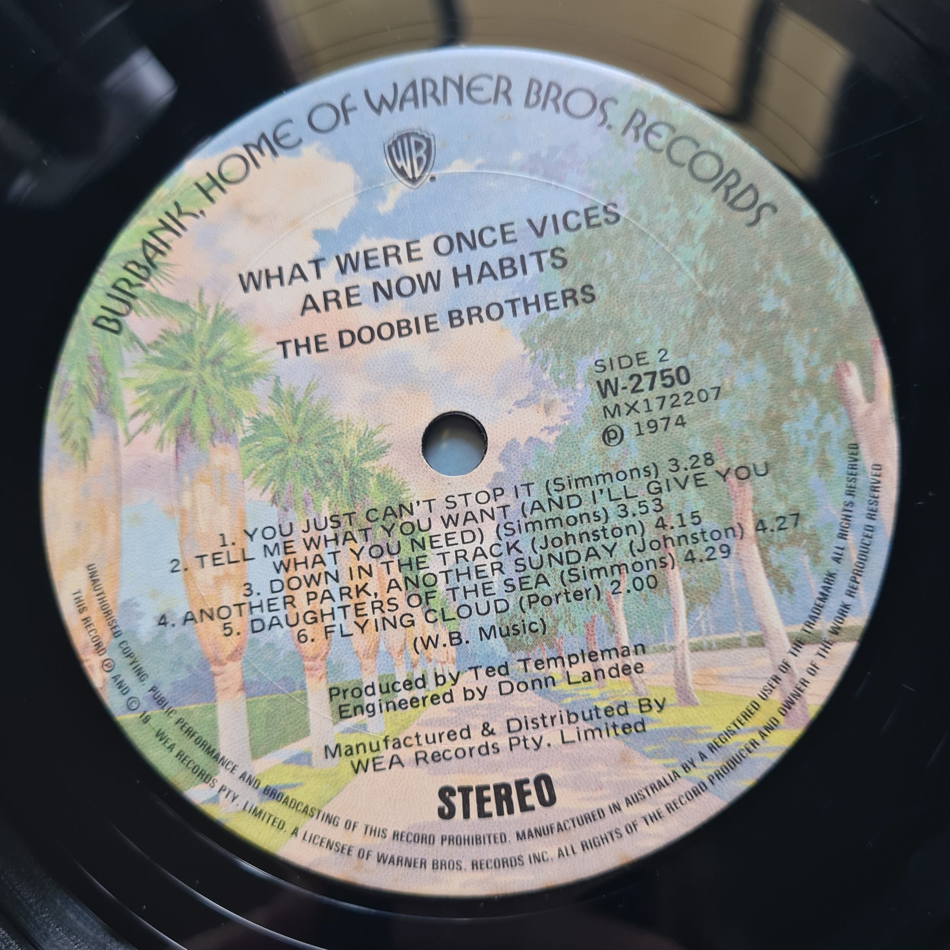 The Doobie Brothers – What Once Were Habits Are Now Vices - 1974 - Vinyl Record LP - Sound Hound Records