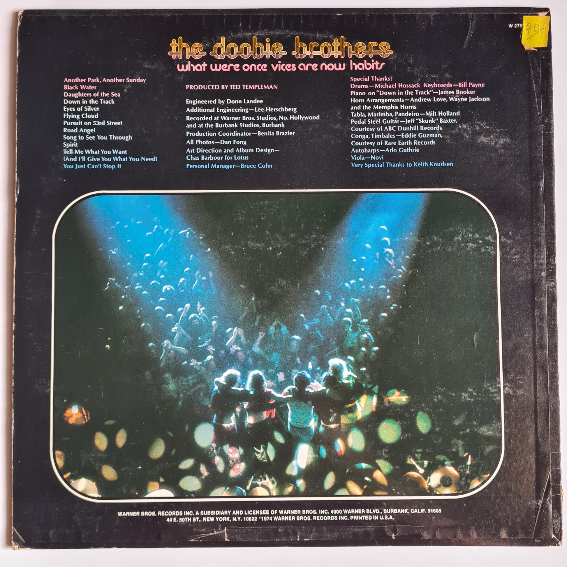 The Doobie Brothers – What Once Were Habits Are Now Vices - 1974 (US Pressing with poster) - Vinyl Record LP - Sound Hound Records