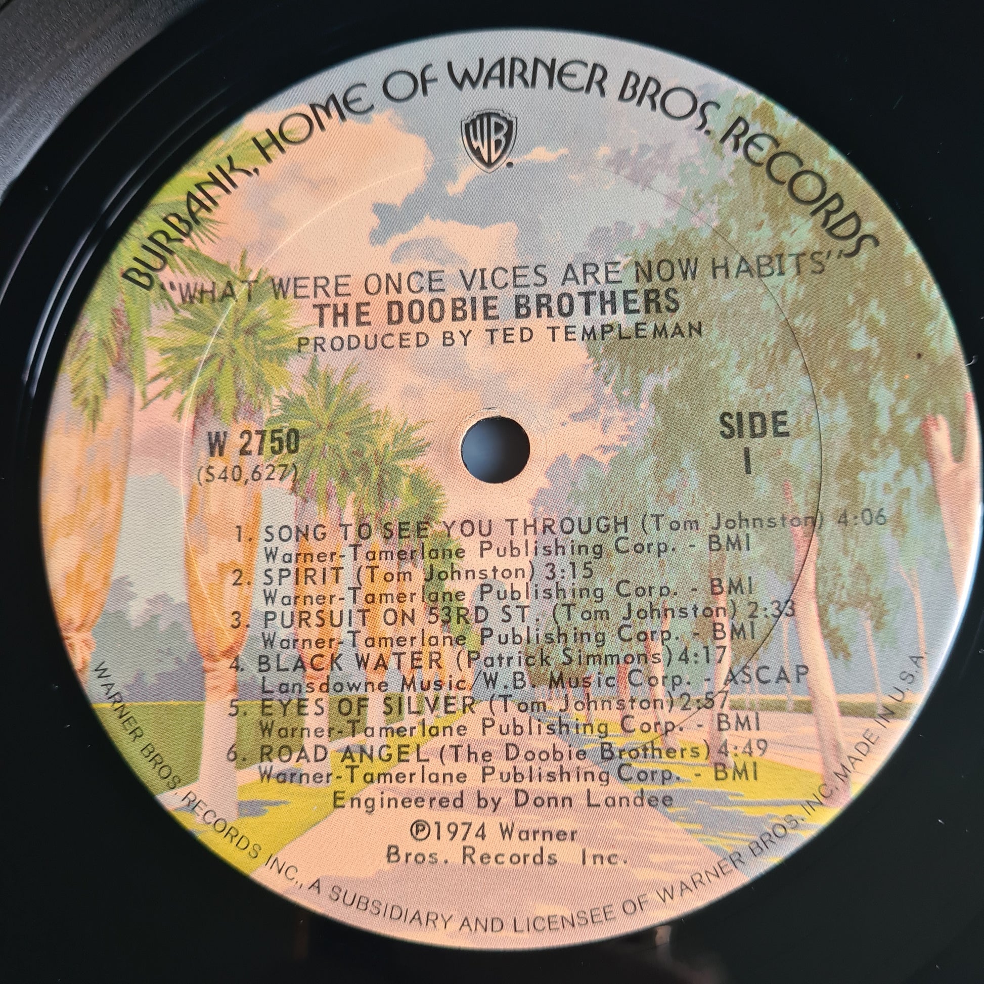 The Doobie Brothers – What Once Were Habits Are Now Vices - 1974 (US Pressing with poster) - Vinyl Record LP - Sound Hound Records