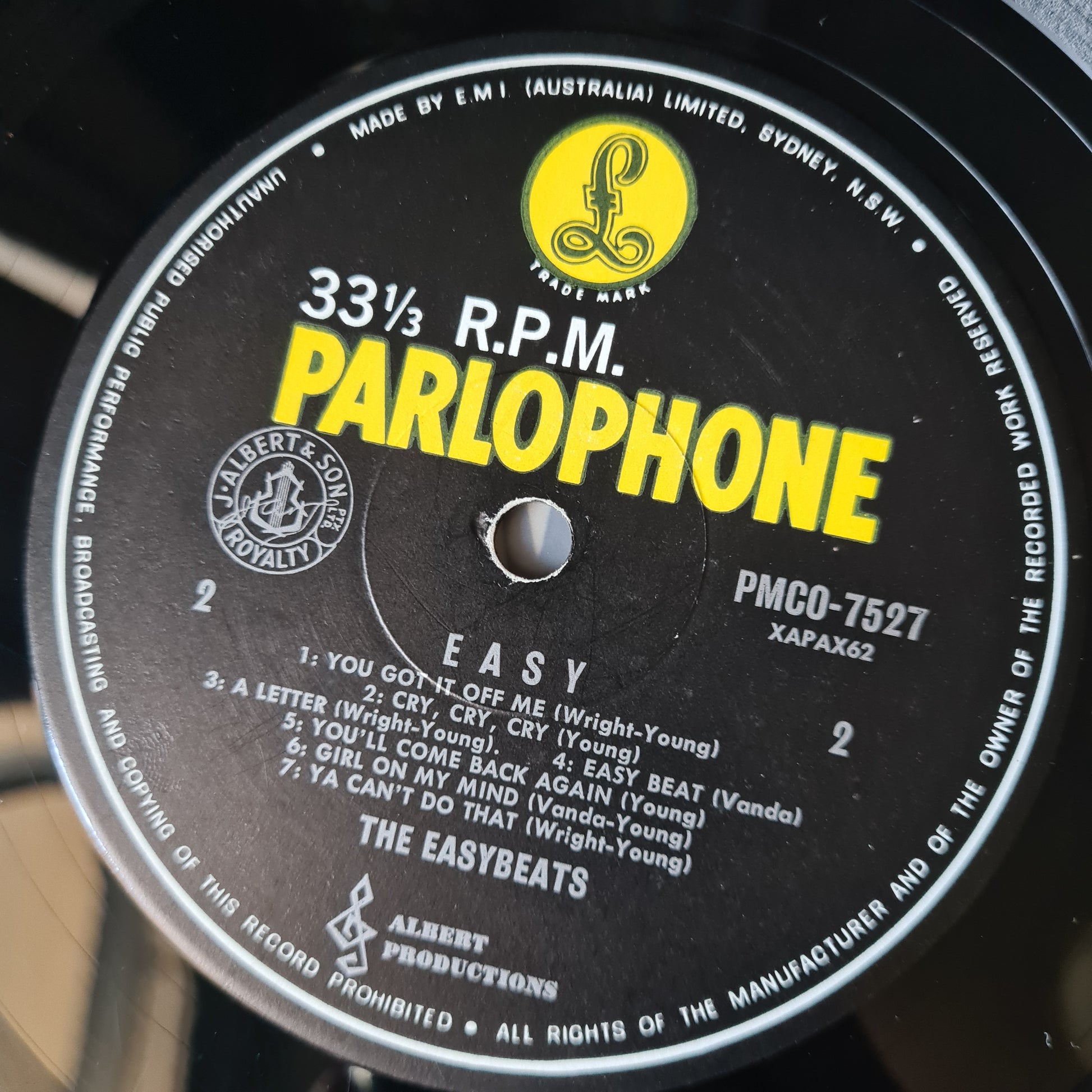 The Easybeats – Easy - 1965 (First MONO Australian Pressing)- Vinyl Record LP - Sound Hound Records