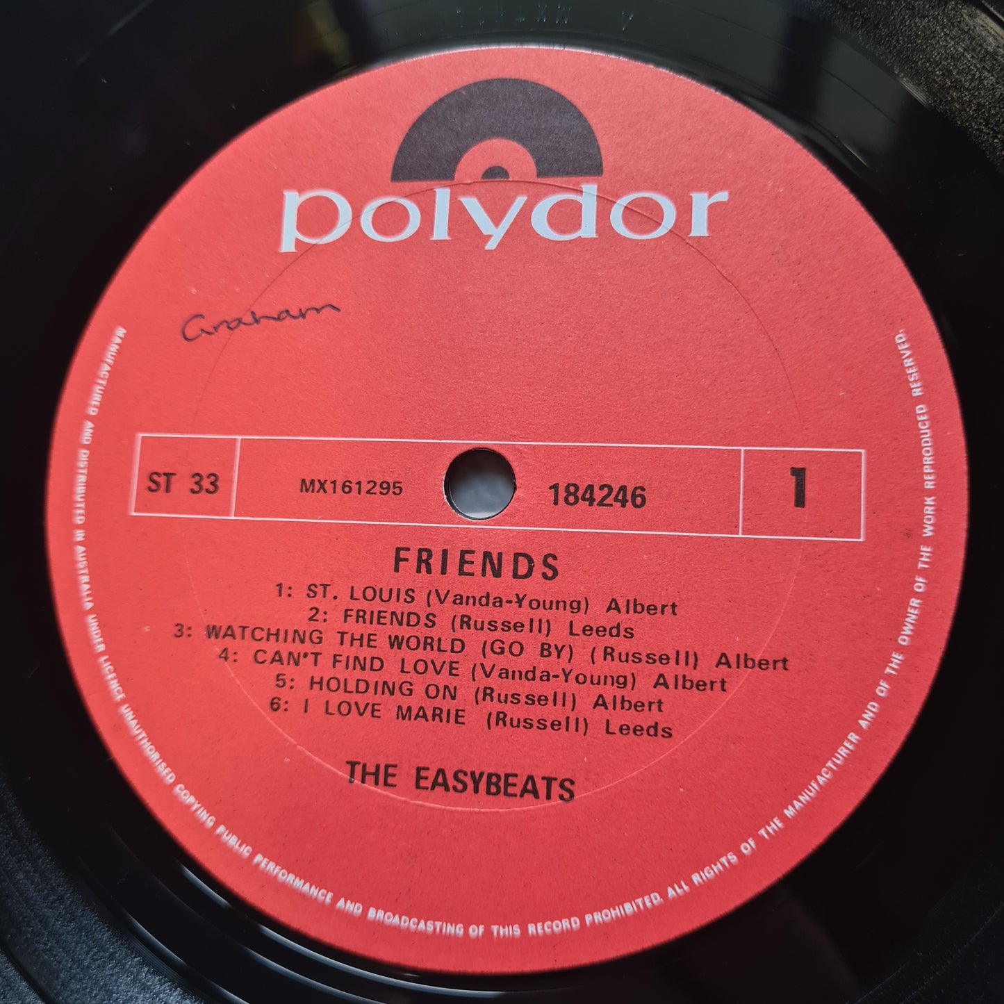 The Easybeats – Friends - 1970 (First Australian Pressing)- Vinyl Record LP - RARE - Sound Hound Records