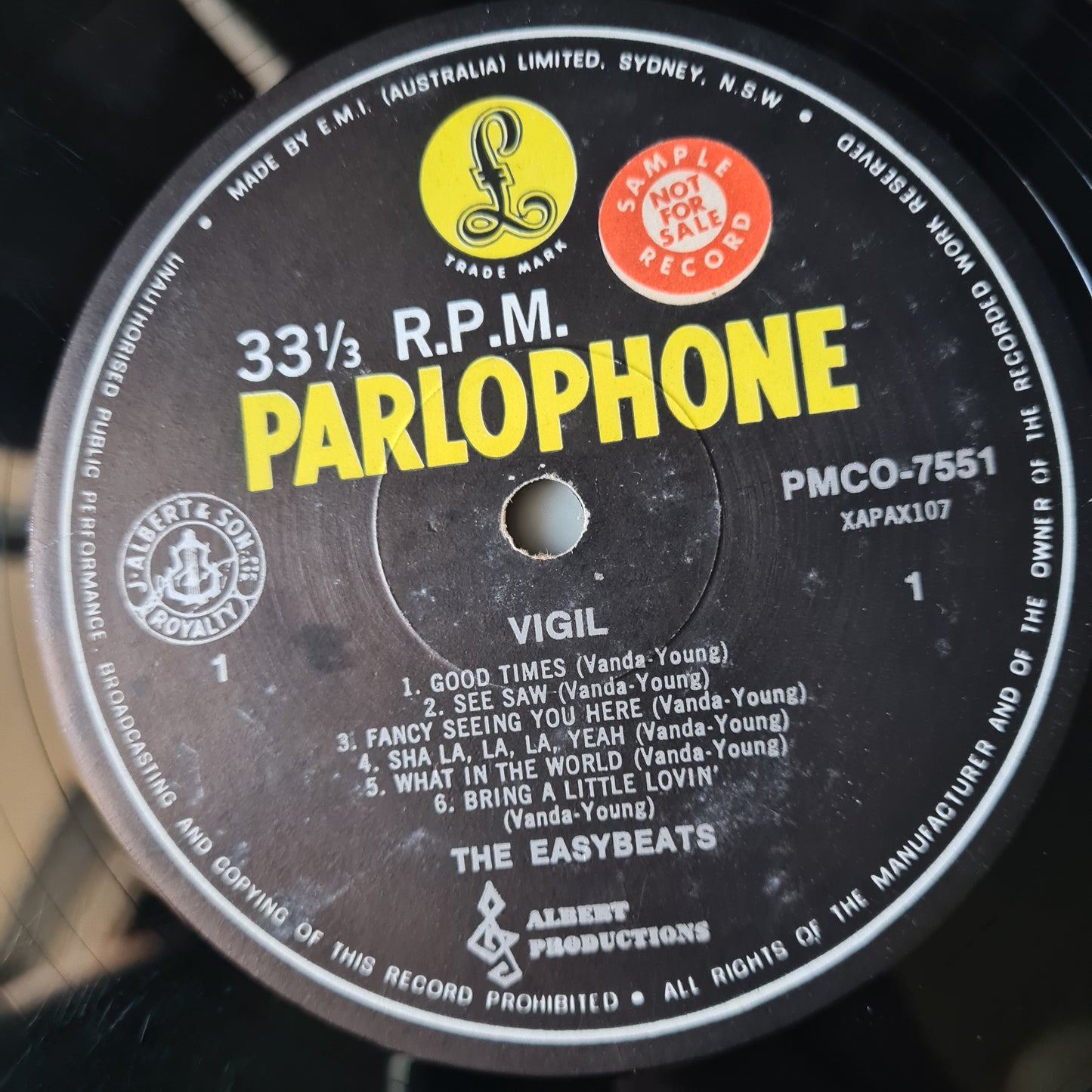 The Easybeats – Vigil - 1968 (First MONO Australian Pressing)- Vinyl Record LP - RARE - Sound Hound Records