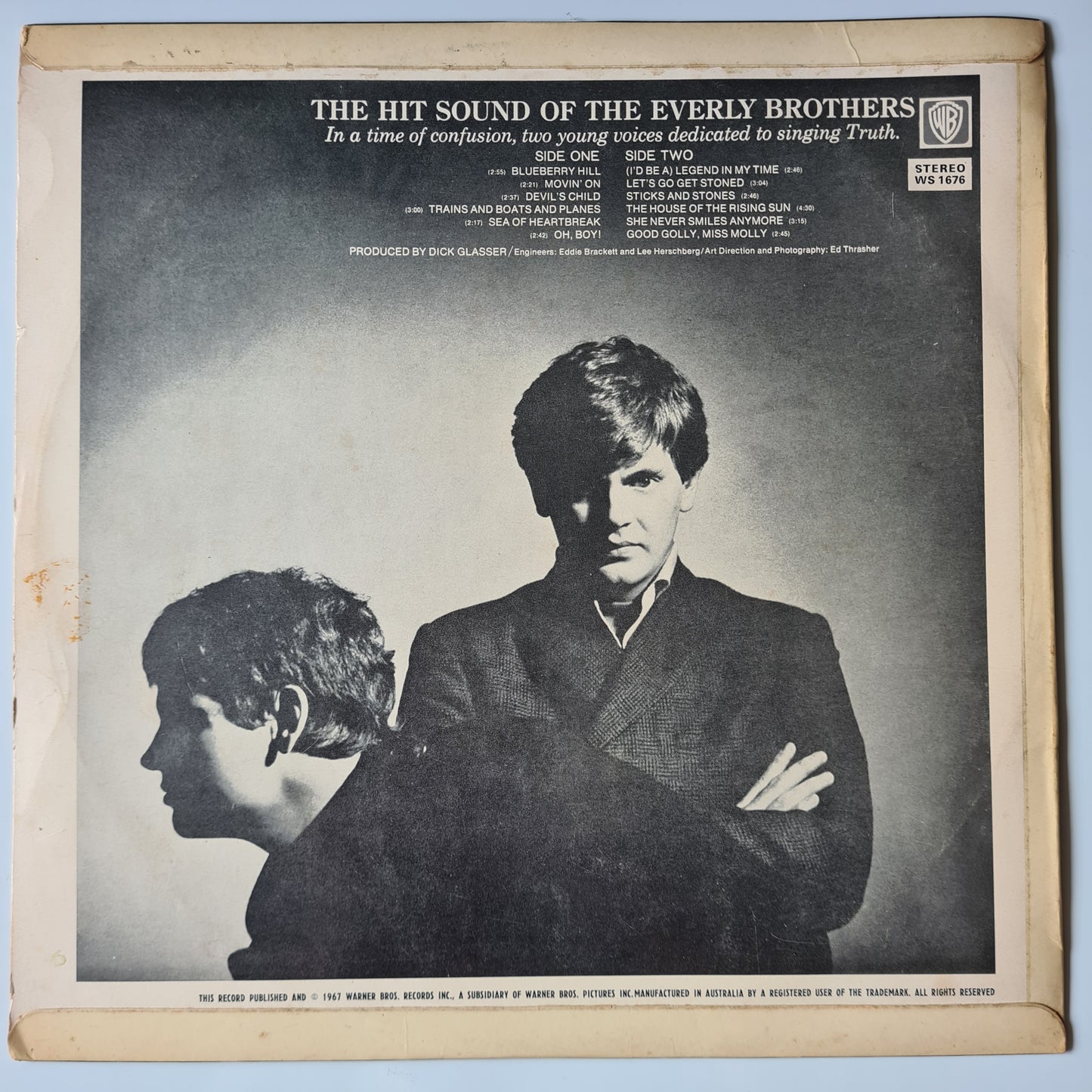 The Everly Brothers – The Hit Sound Of The Everly Brothers - 1967 - Vinyl Record LP - Sound Hound Records