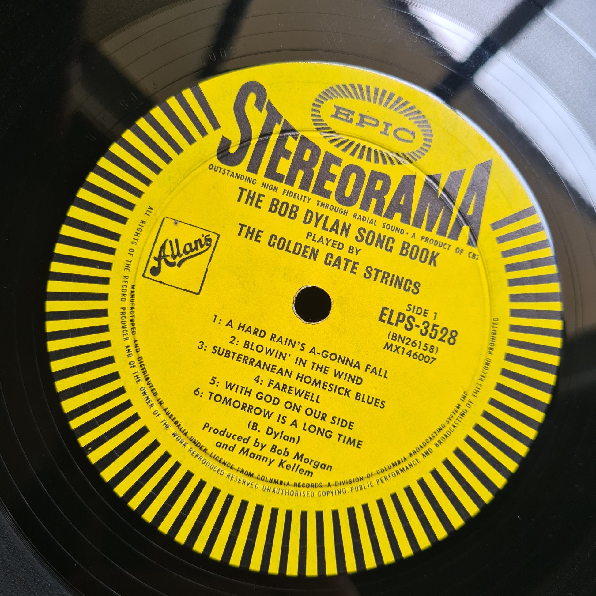 The Golden Gate Strings – The Bob Dylan Song Book - 1965 - Vinyl Record LP - Sound Hound Records