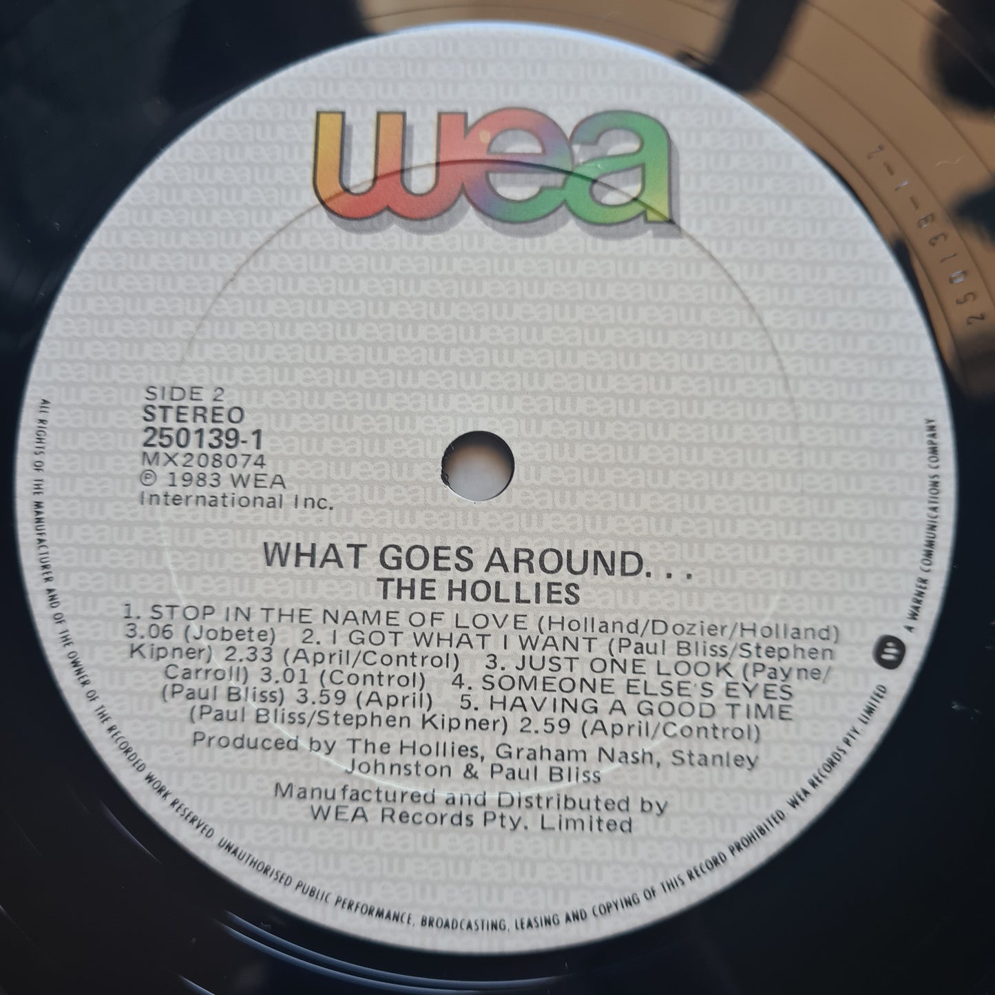 The Hollies – What Goes Around... - 1983 - Vinyl Record LP (near mint) - Sound Hound Records