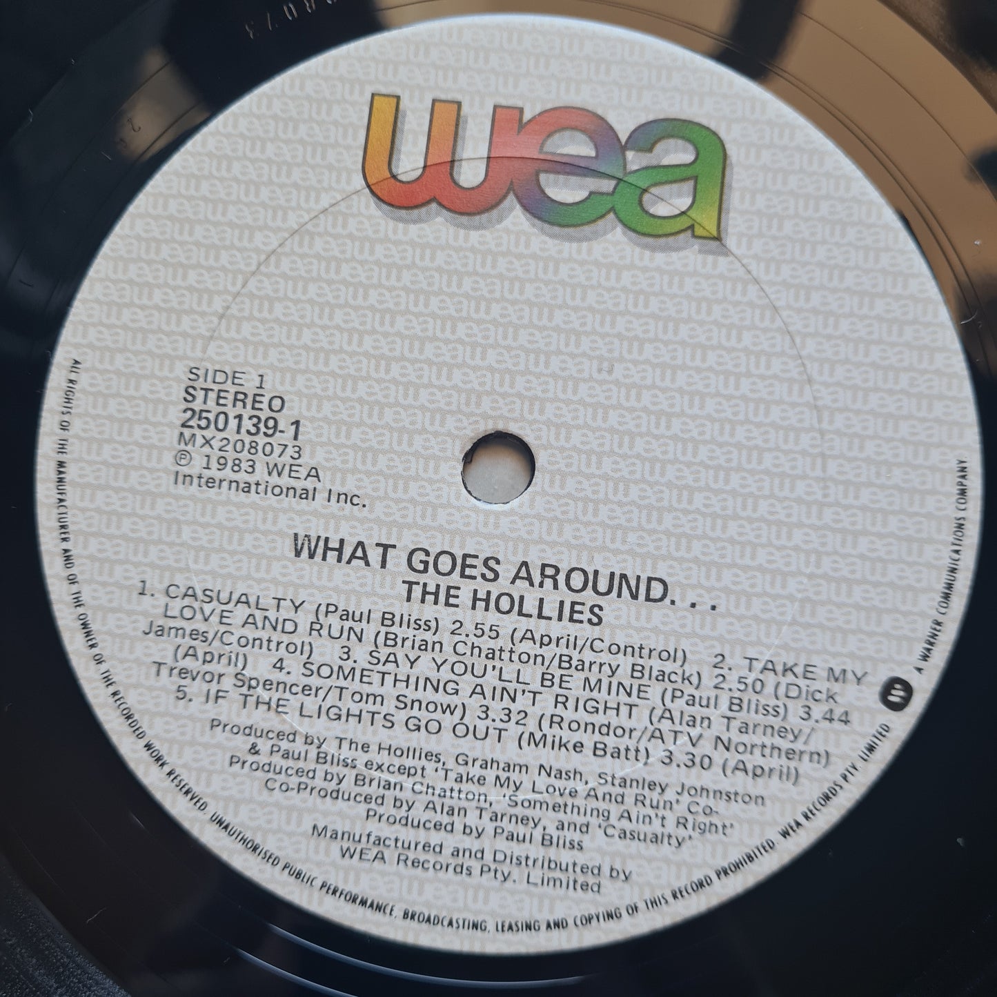 The Hollies – What Goes Around... - 1983 - Vinyl Record LP (near mint) - Sound Hound Records