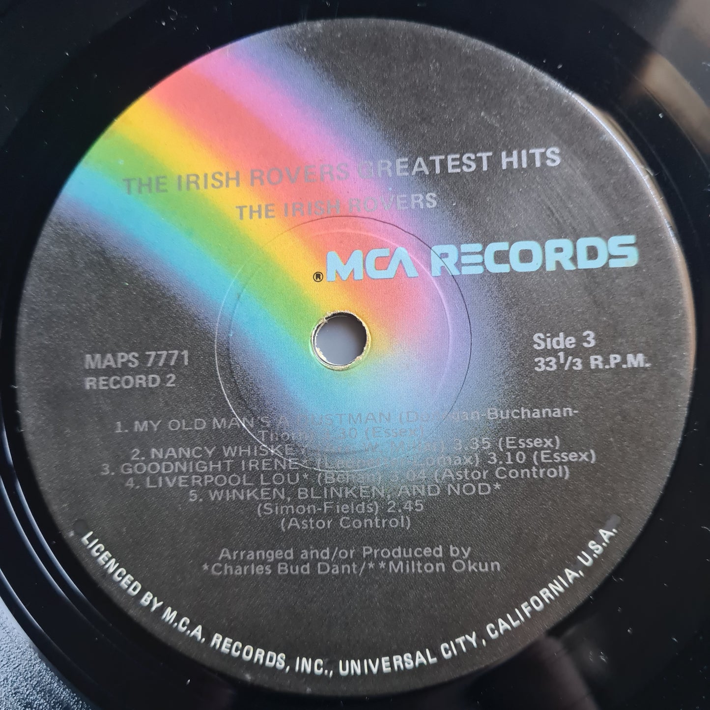The Irish Rovers – Greatest Hits - 1974 - Vinyl Record 2LP - Sound Hound Records