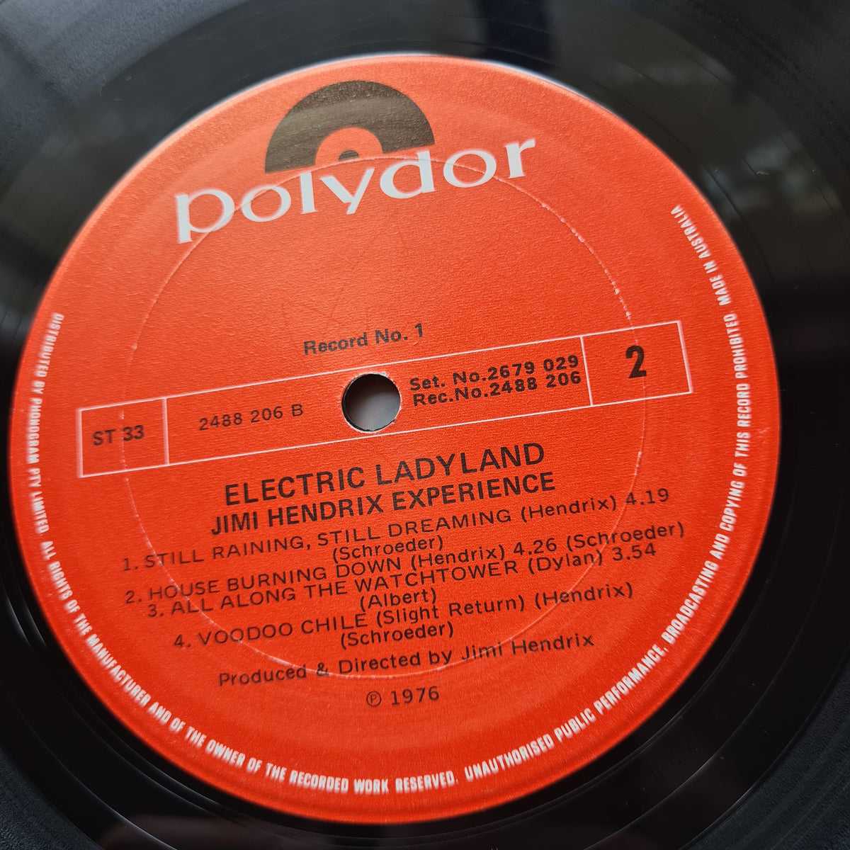 The Jimi Hendrix Experience – Electric Ladyland - 1967 (RARE 1976 Australian Pressing) - Vinyl Record 2LP - Sound Hound Records