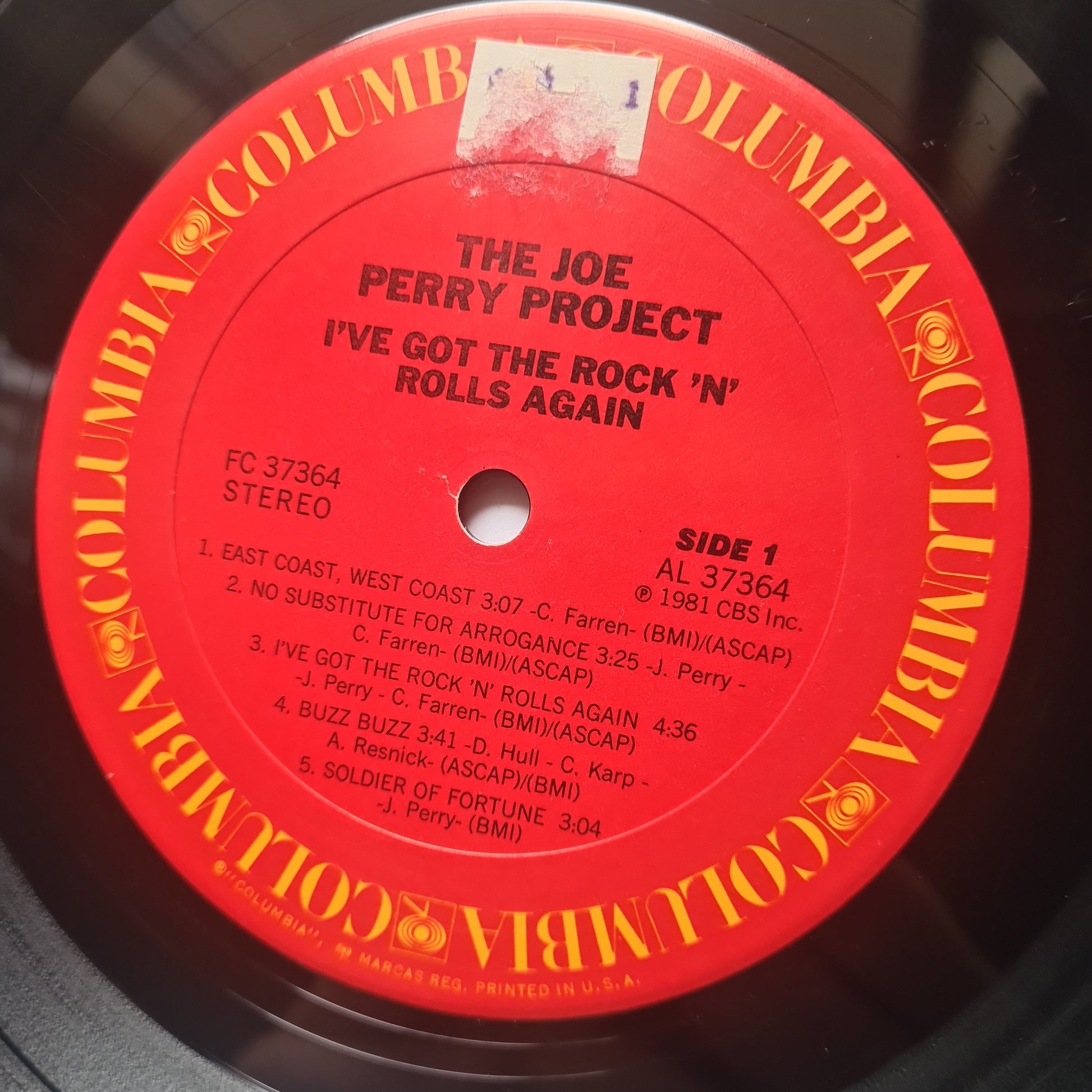 The Joe Perry Project (Aerosmith) – I've Got The Rock 'N' Rolls Again - 1981 - Vinyl Record LP - Sound Hound Records