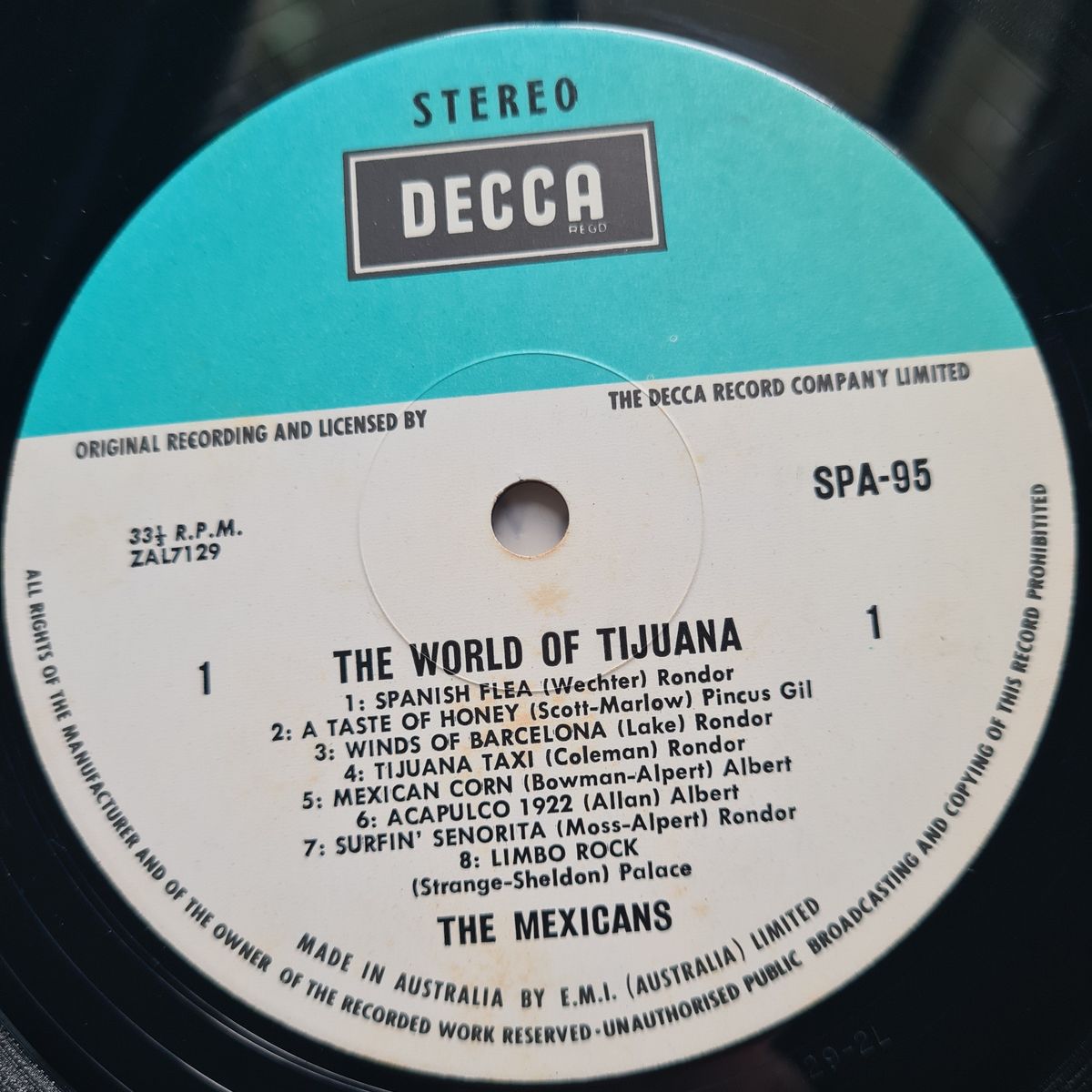 The Mexicans – The World Of Tijuana - 1970 - Vinyl Record LP