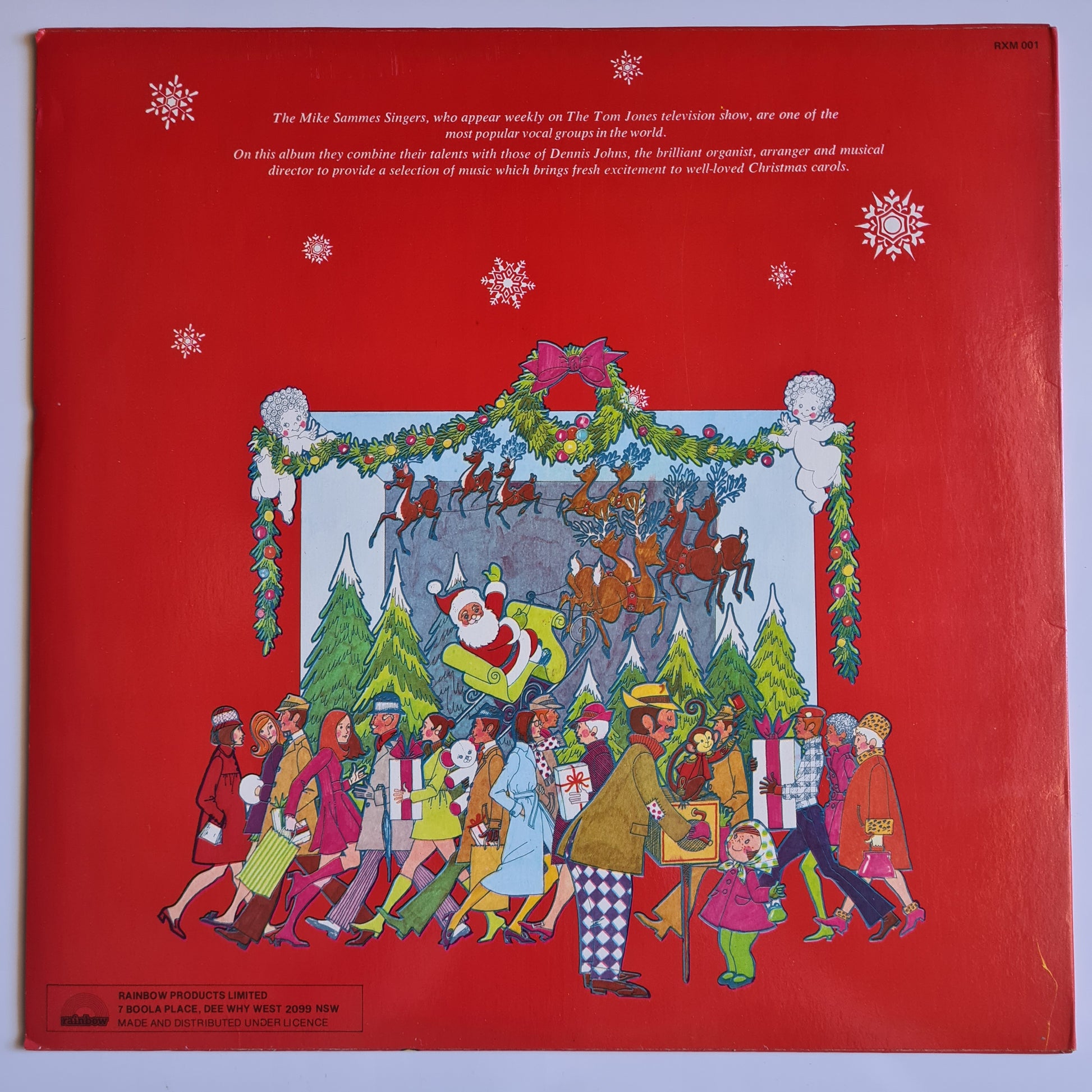 The Mike Sammes Singers With Organ And Chimes – White Christmas - 1969 - Vinyl Record LP - Sound Hound Records