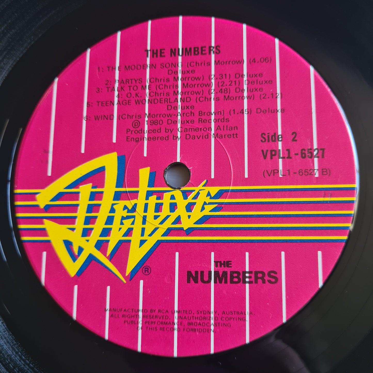 The Numbers – The Numbers - 1980 - Vinyl Record LP - Sound Hound Records