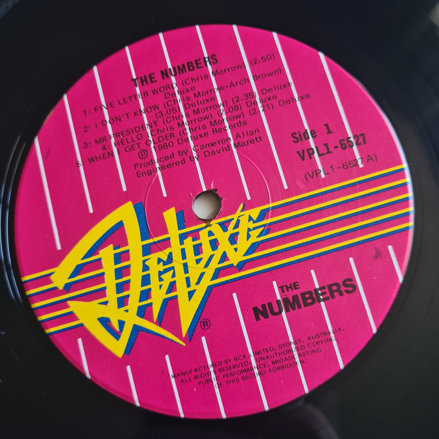 The Numbers – The Numbers - 1980 - Vinyl Record LP - Sound Hound Records